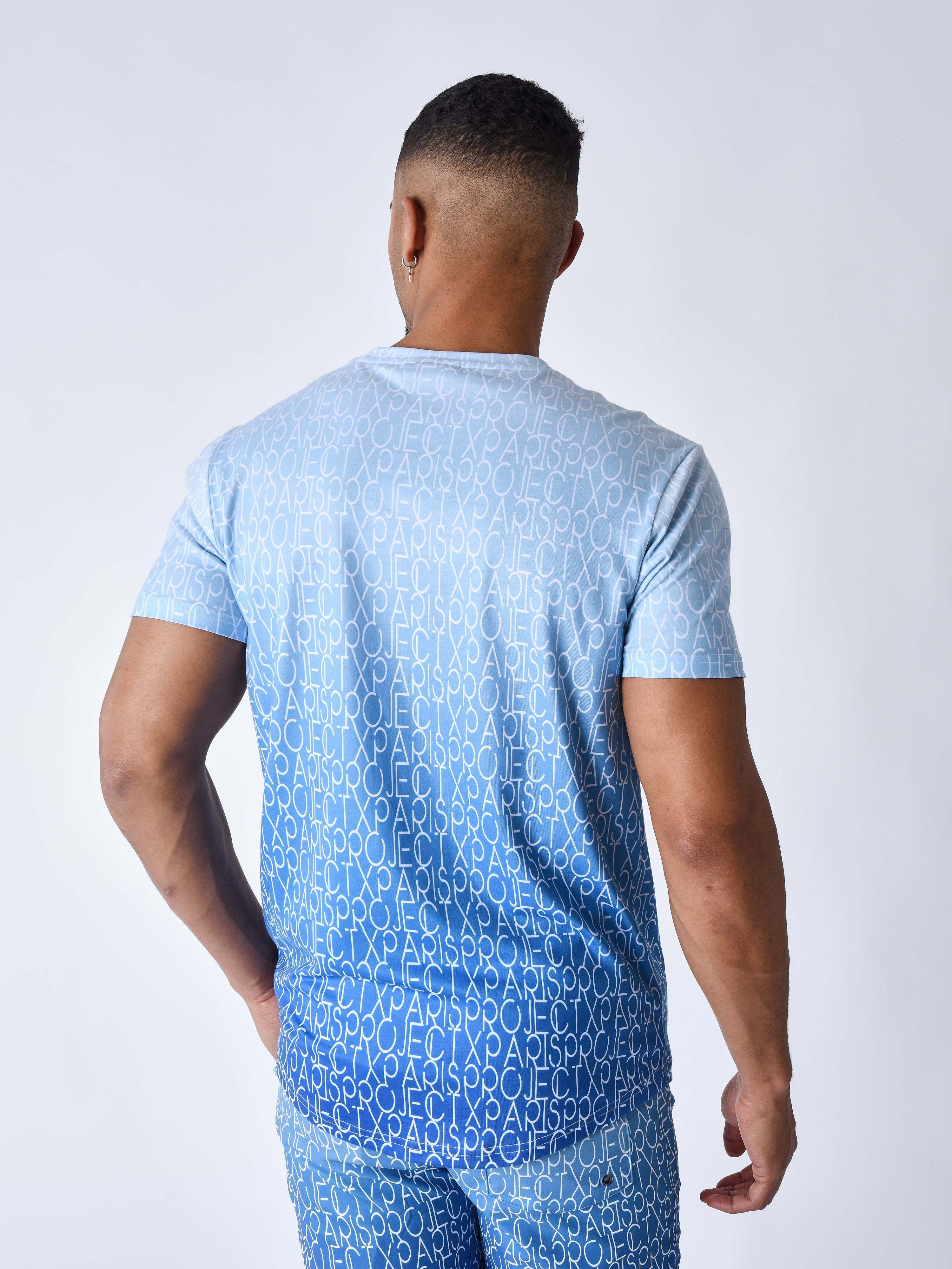 T-shirt à effet degradé bicolore et all over - Image 7