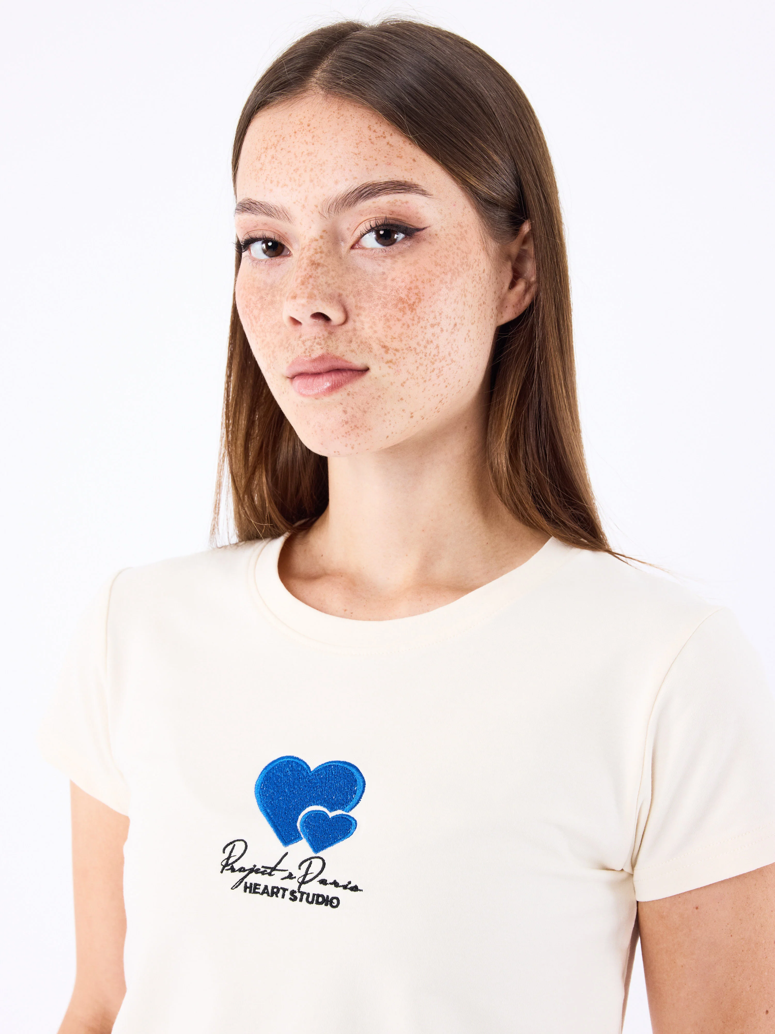 T-shirt broderie Cold hearts - Image 4
