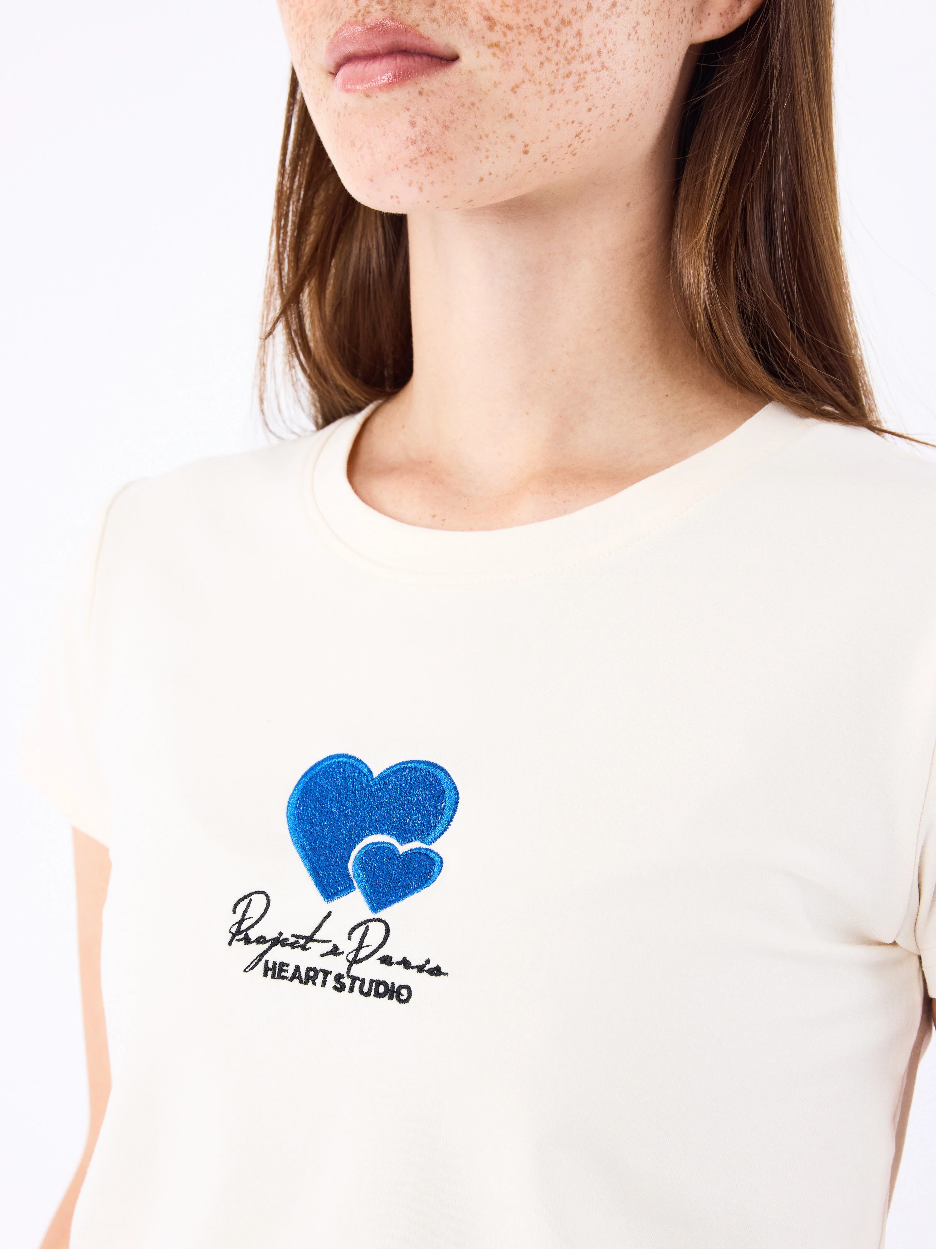 T-shirt broderie Cold hearts - Image 5