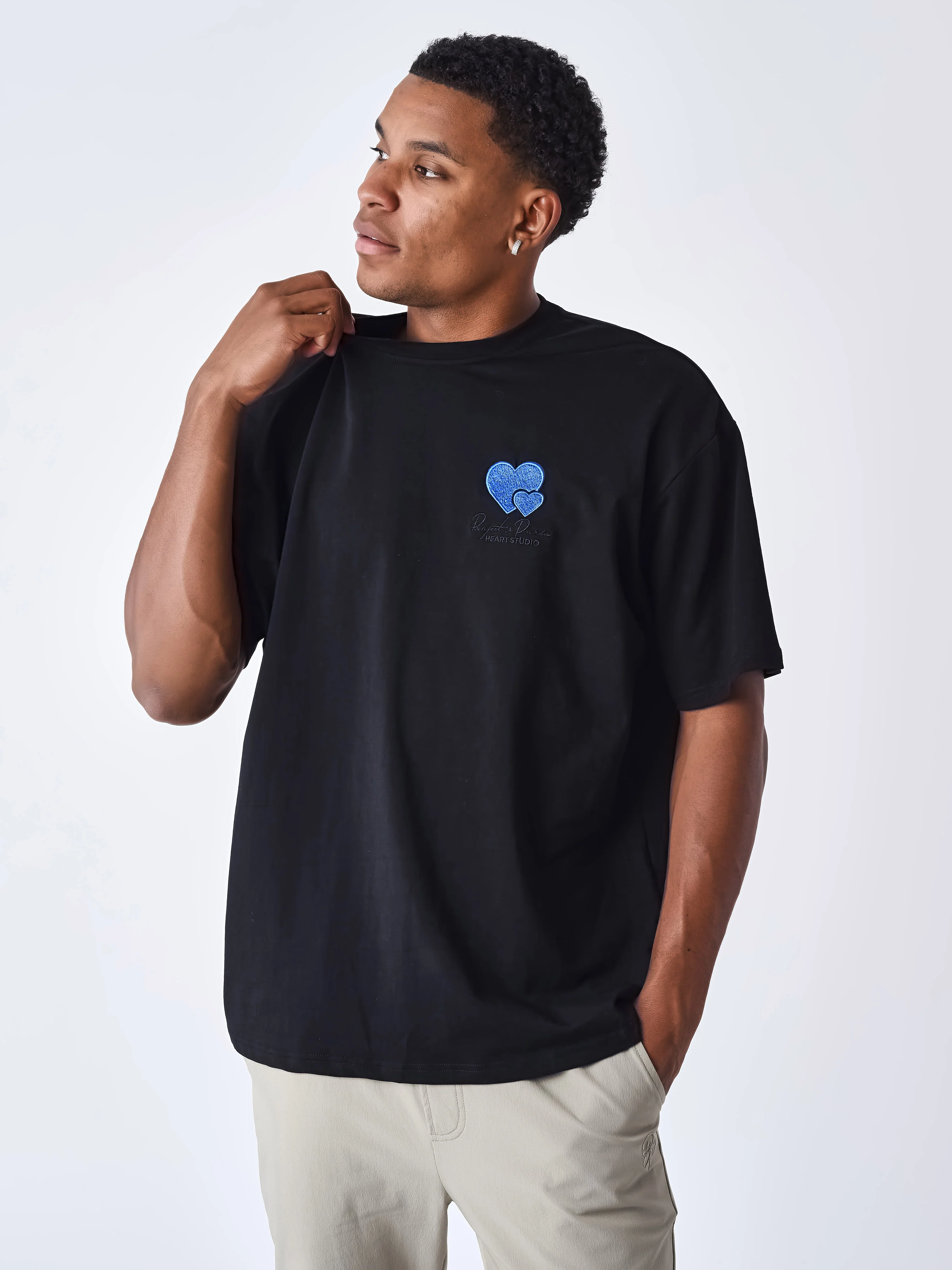 T-shirt broderie Cold hearts