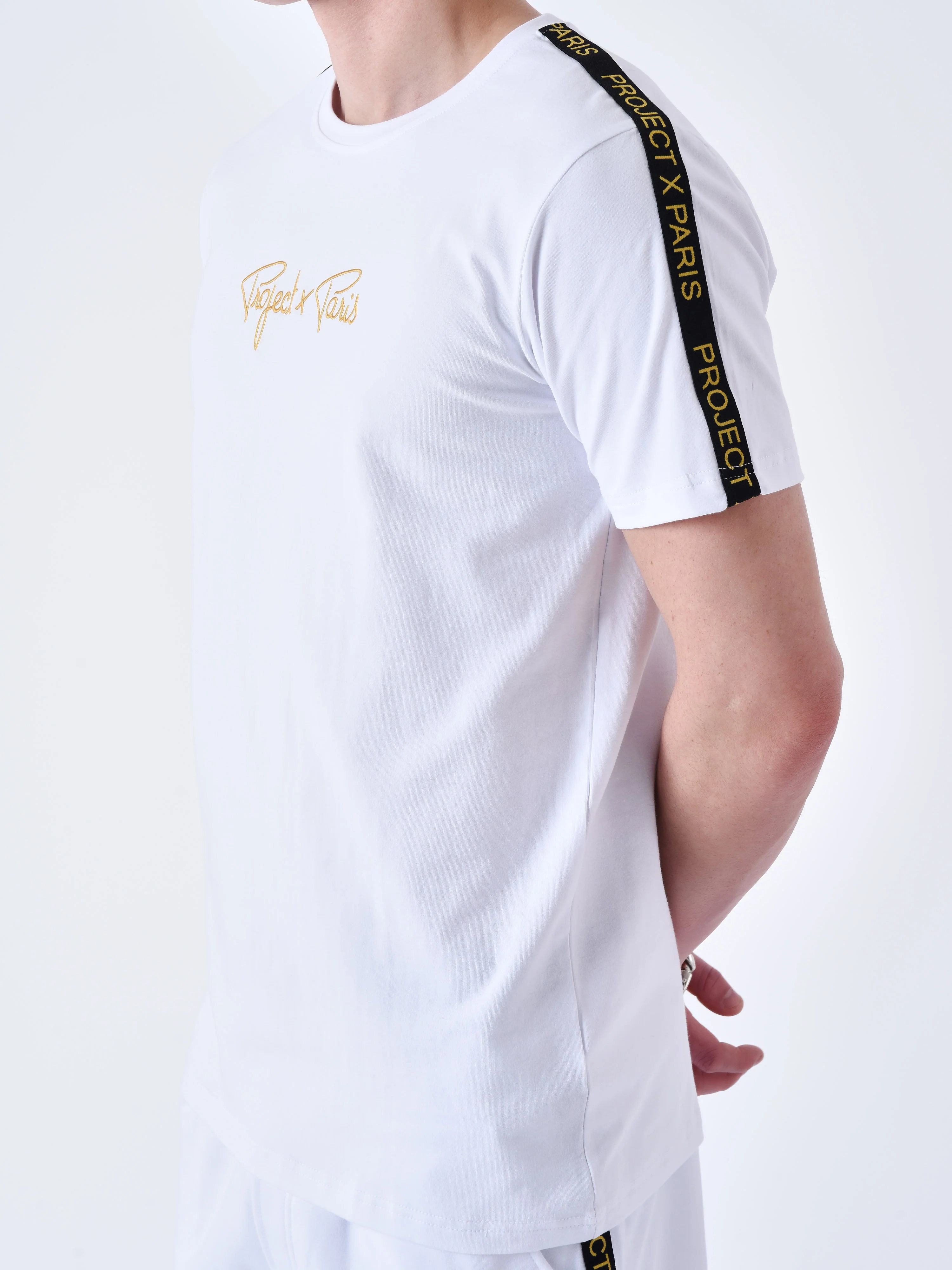 T-shirt classique Bandes brodé épaule - Image 5