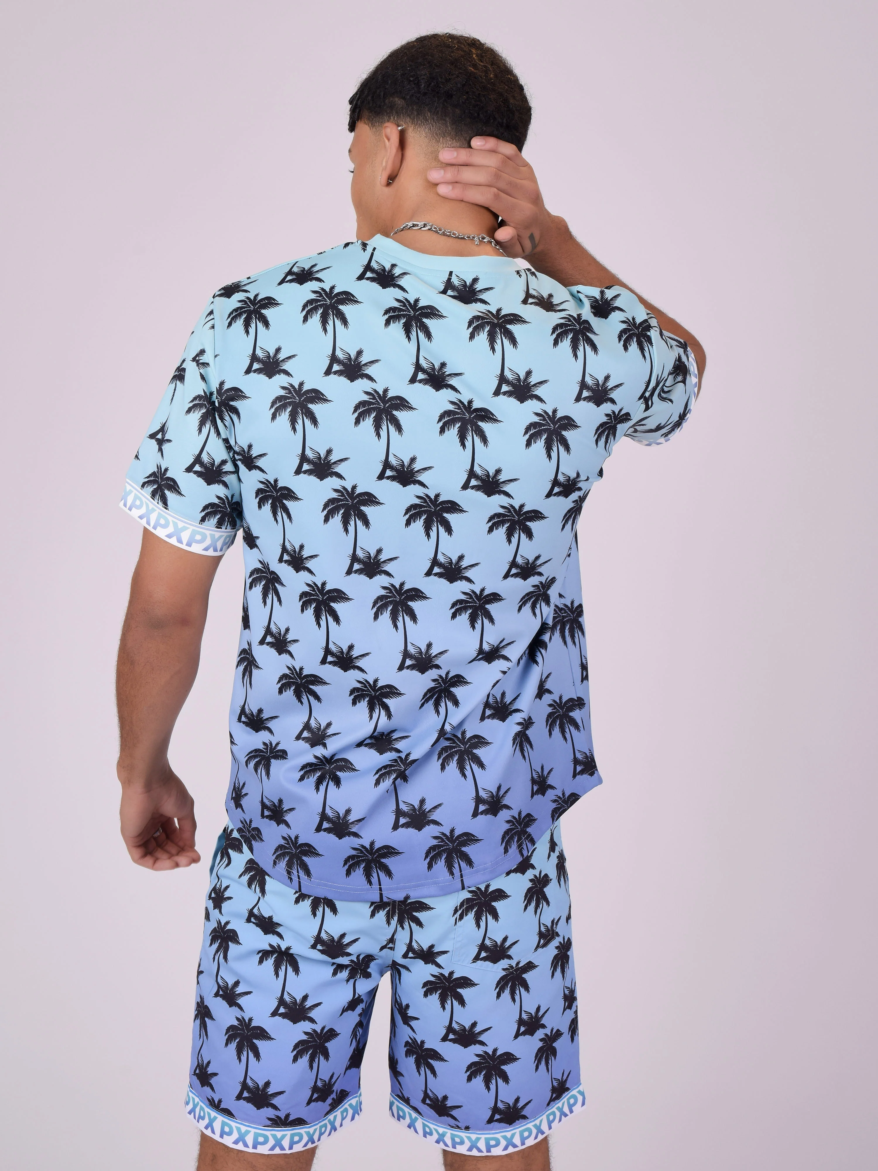 T-shirt imprimé palmier dégradé - Image 5