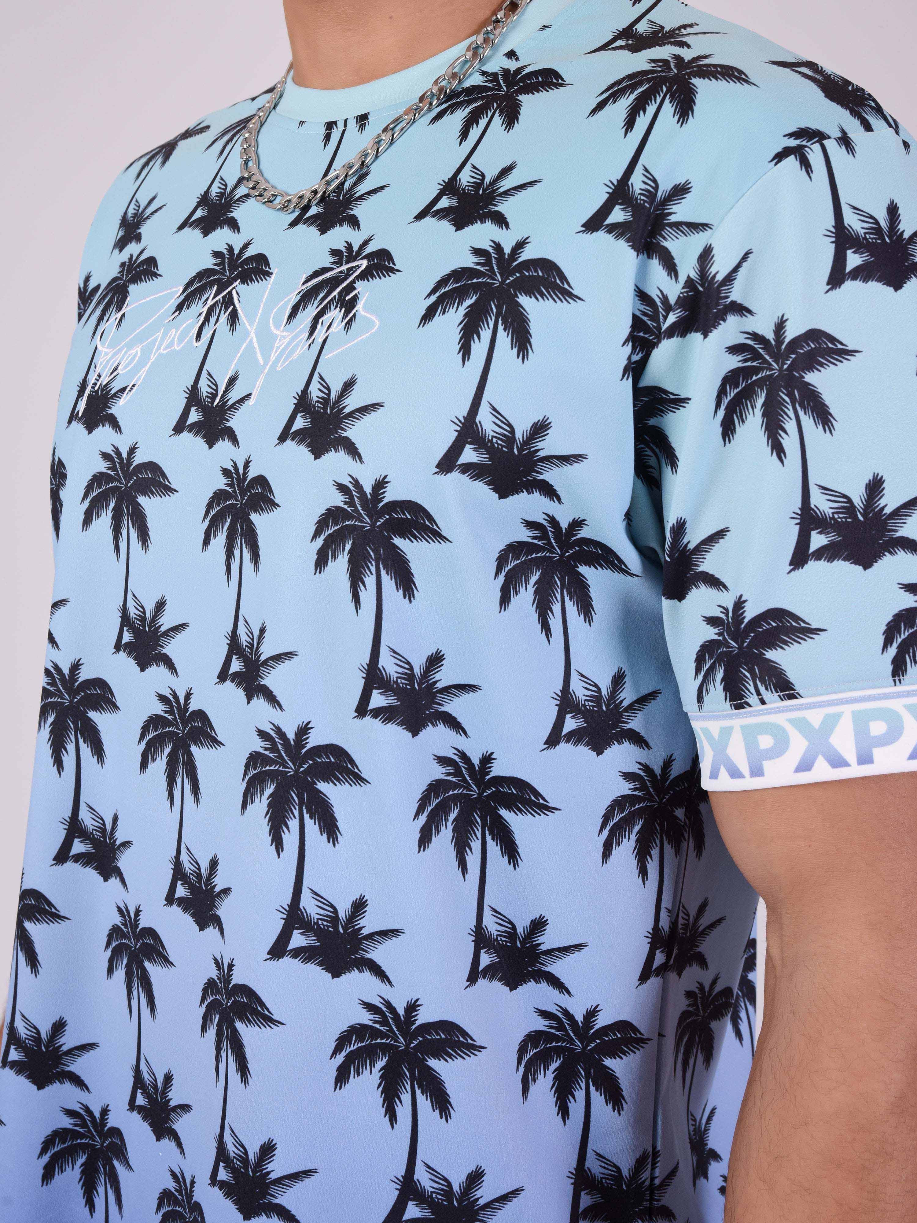 T-shirt imprimé palmier dégradé - Image 6