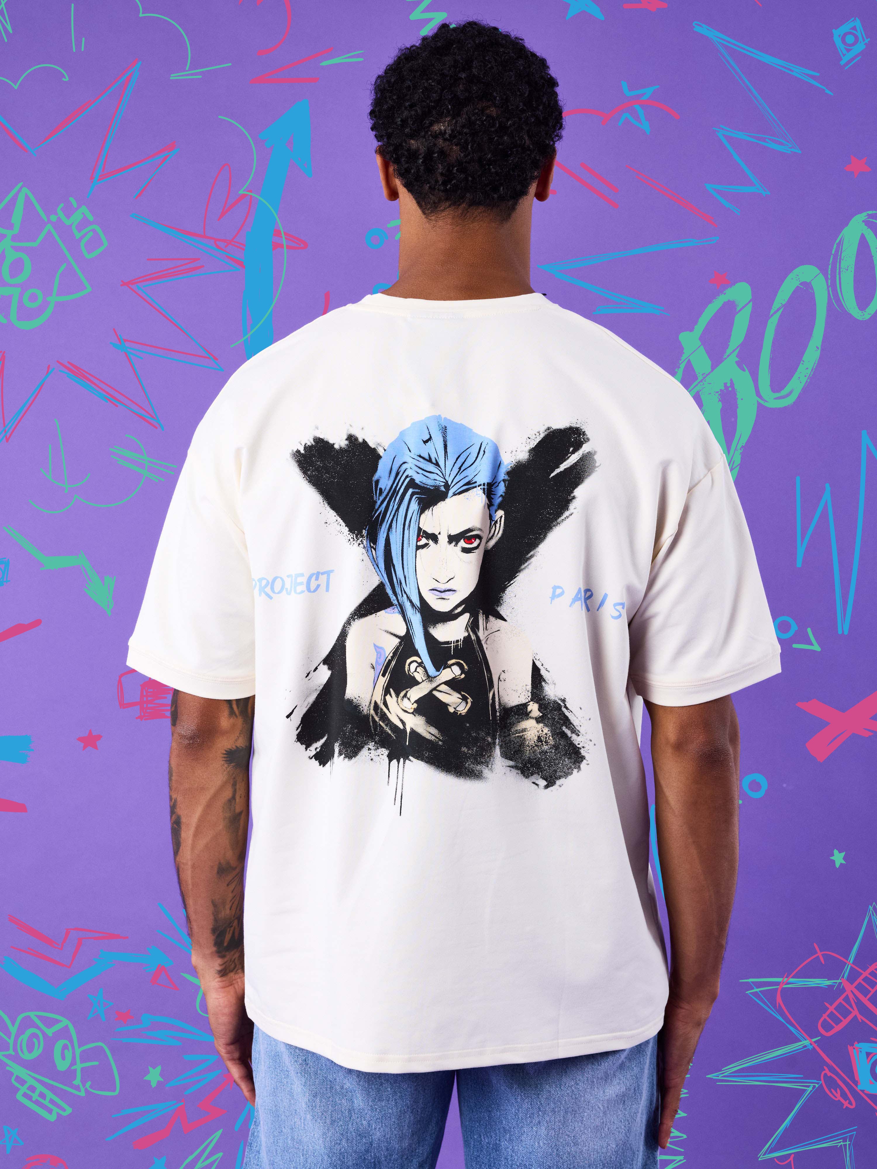 T-shirt Arcane "X" - Jinx - Image 3