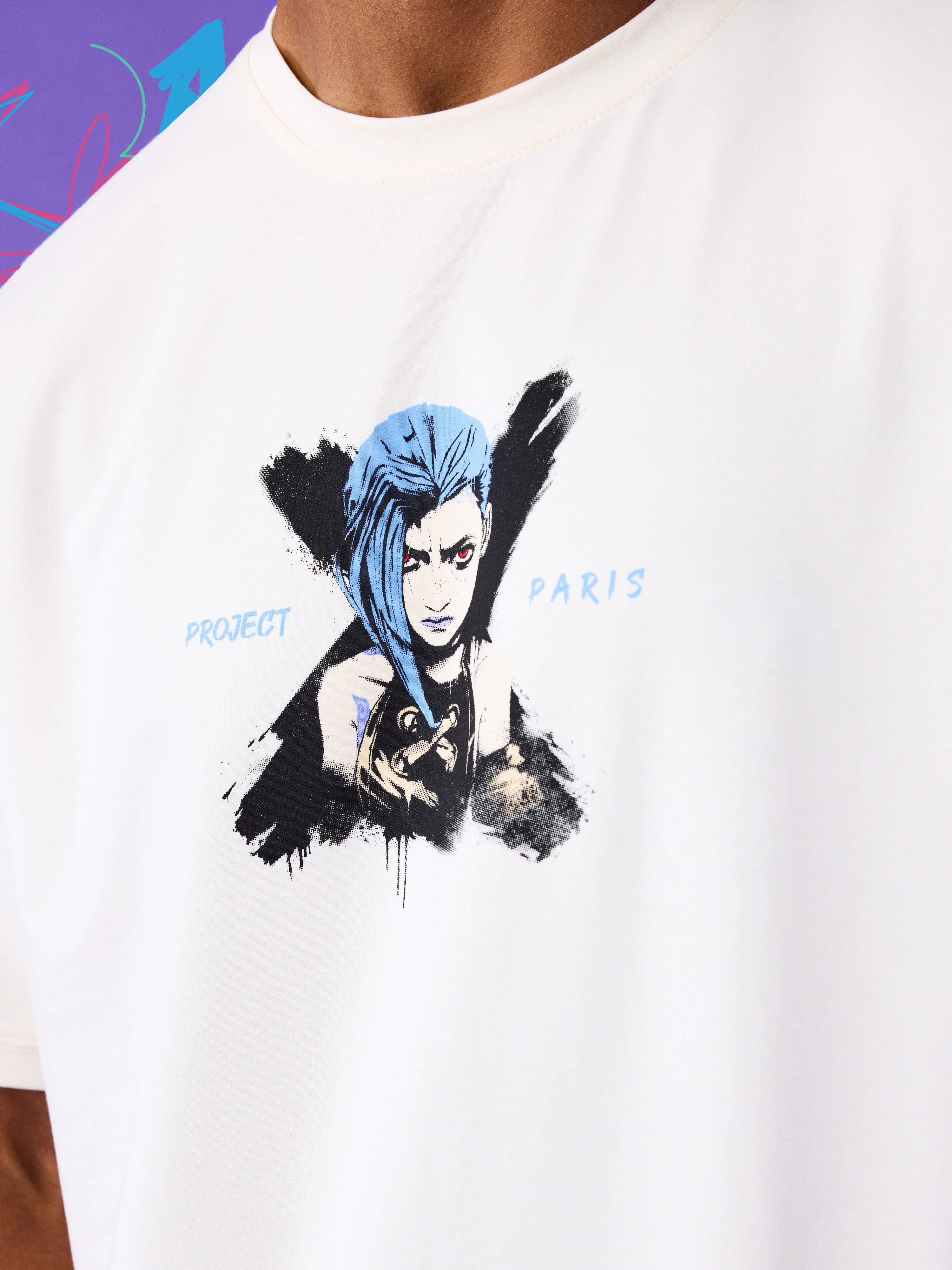 T-shirt Arcane "X" - Jinx - Image 4