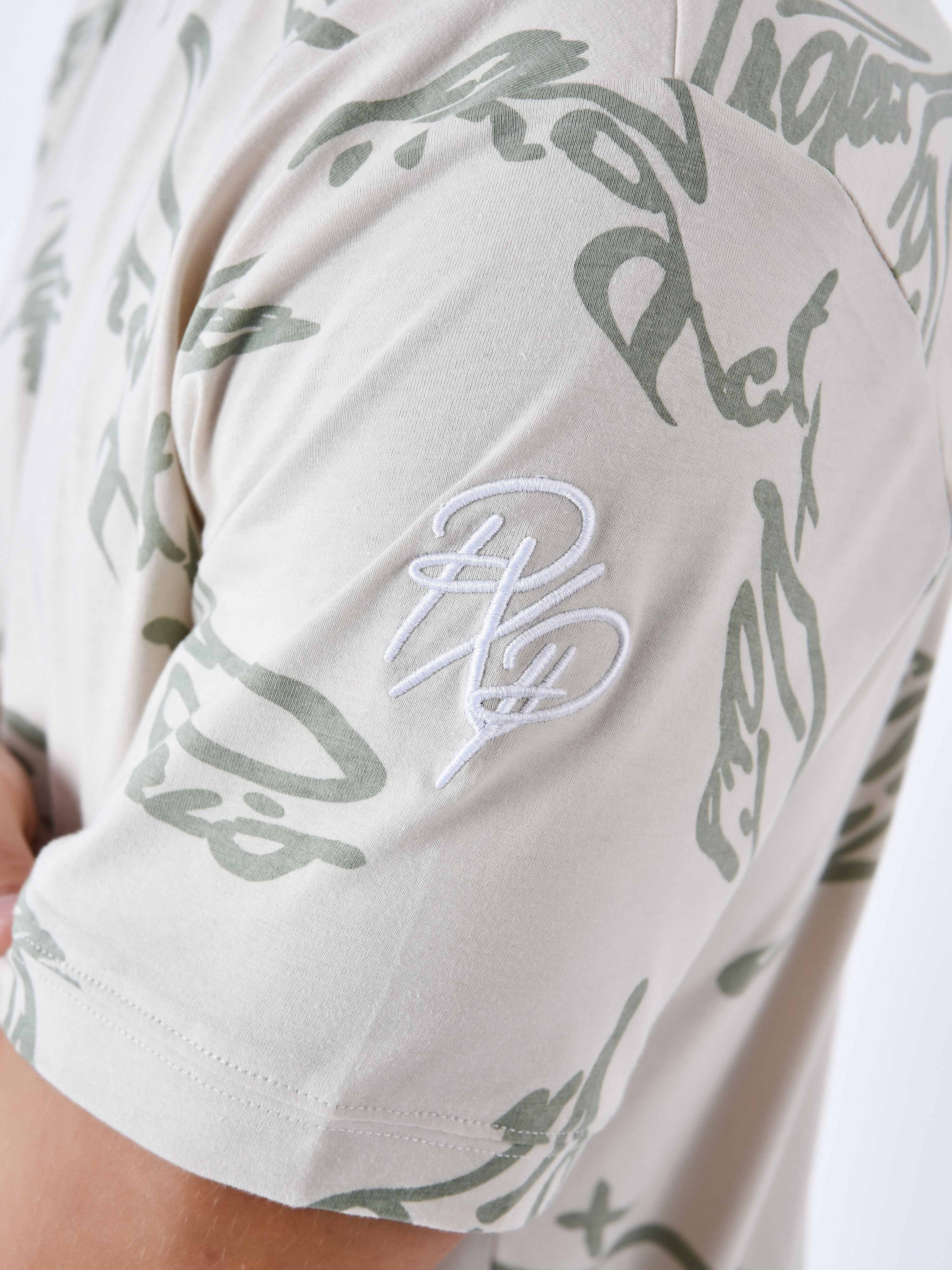 T-shirt motif Signature fluide - Image 4