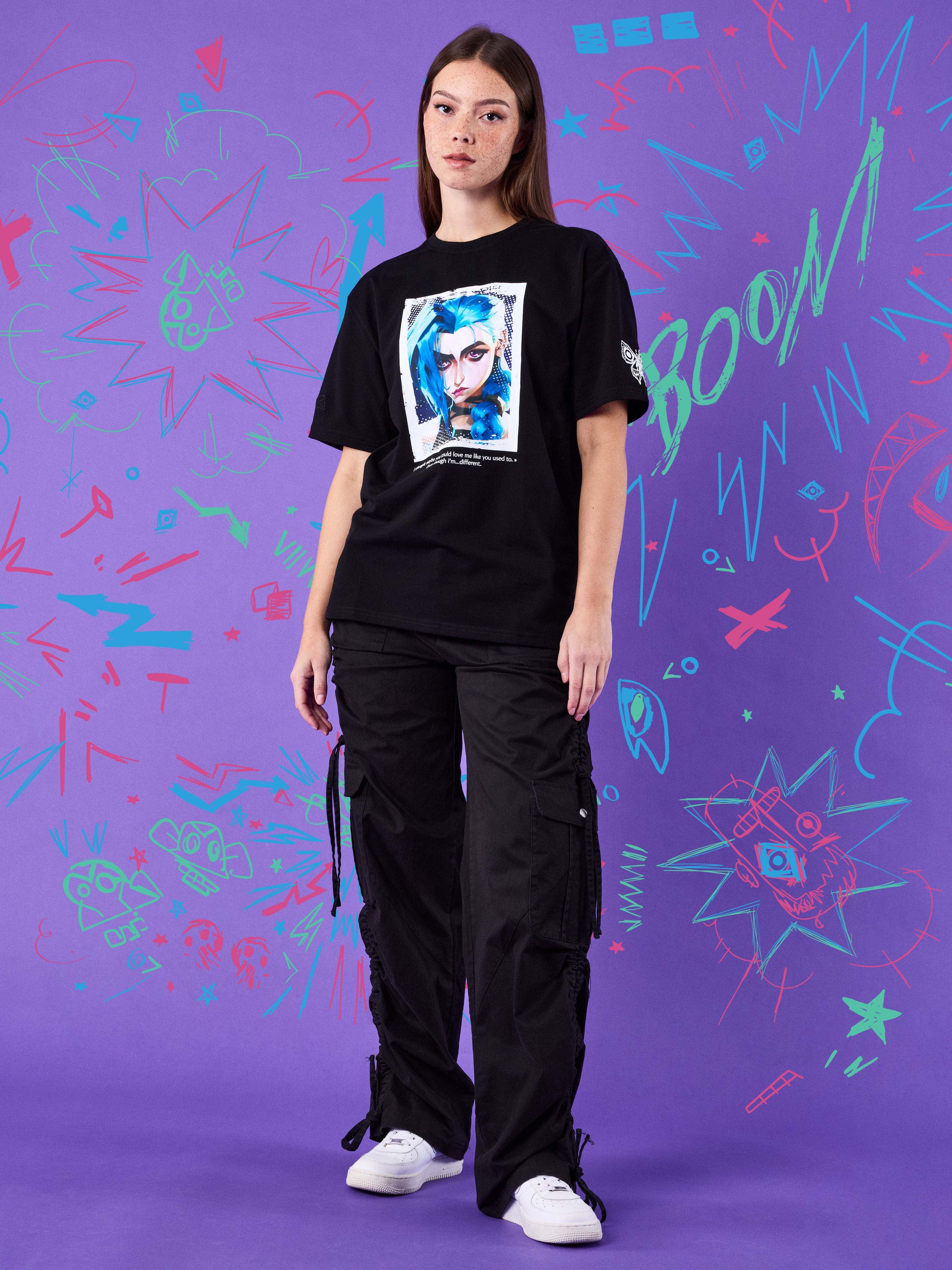 T-shirt Arcane Mugshot - Jinx - Image 4
