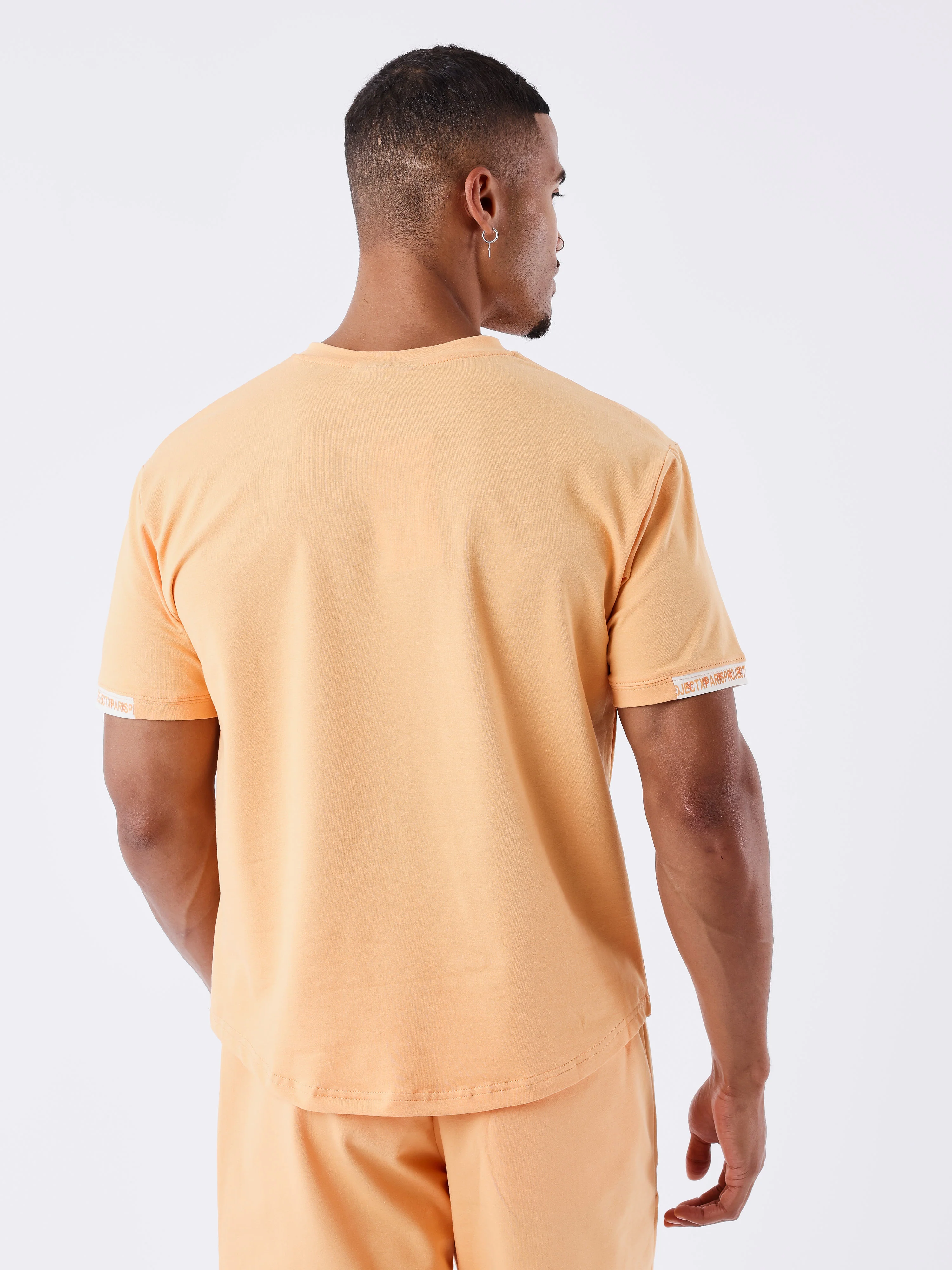 T-shirt uni avec bande logo - Image 2