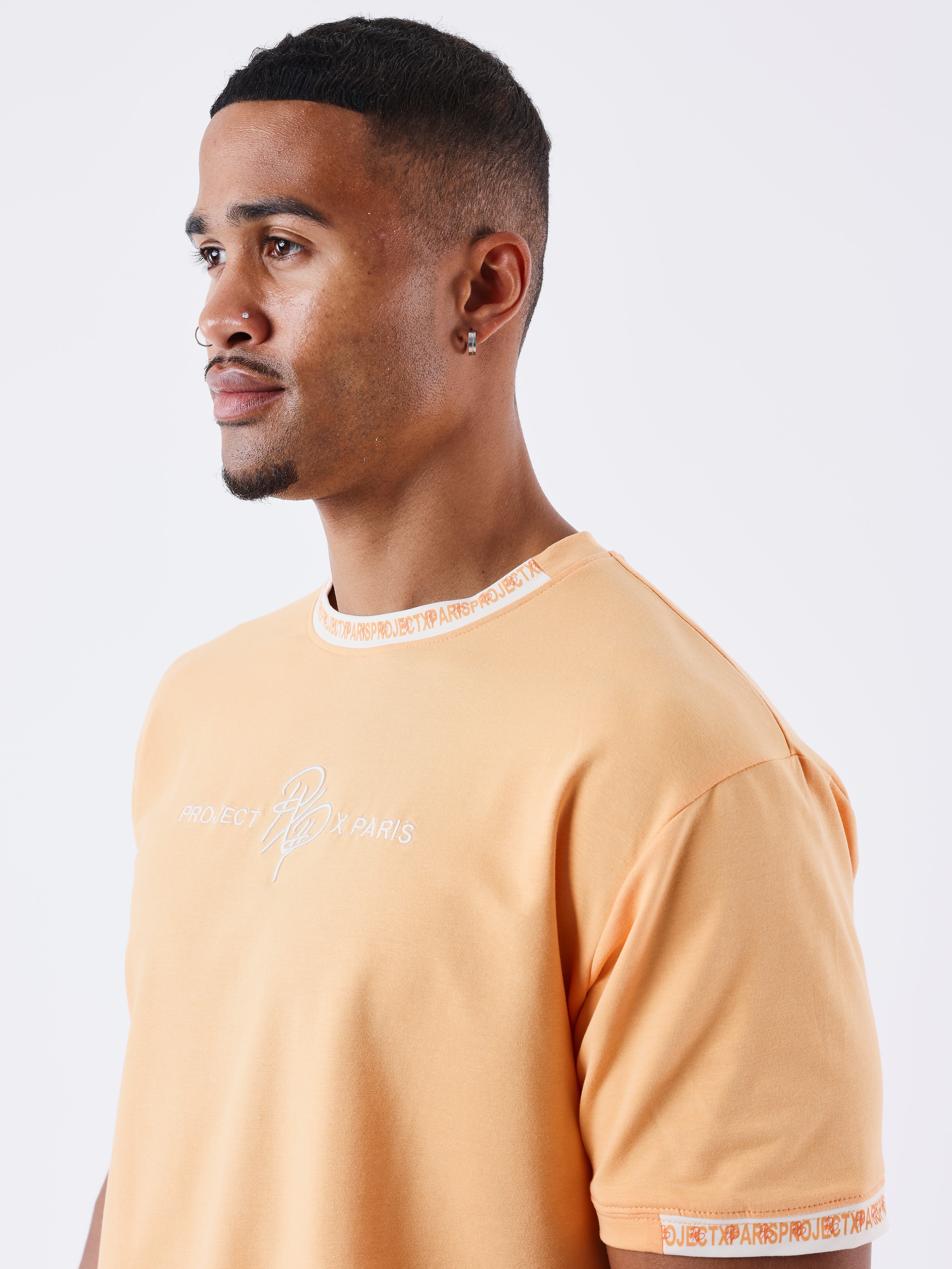 T-shirt uni avec bande logo - Image 3