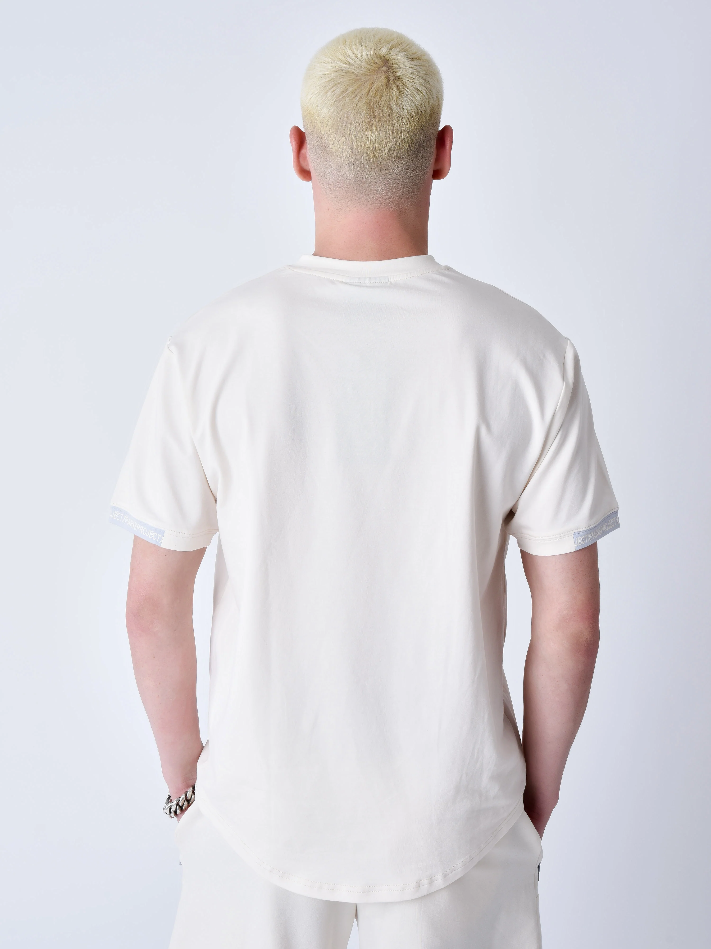 T-shirt uni avec bande logo - Image 2