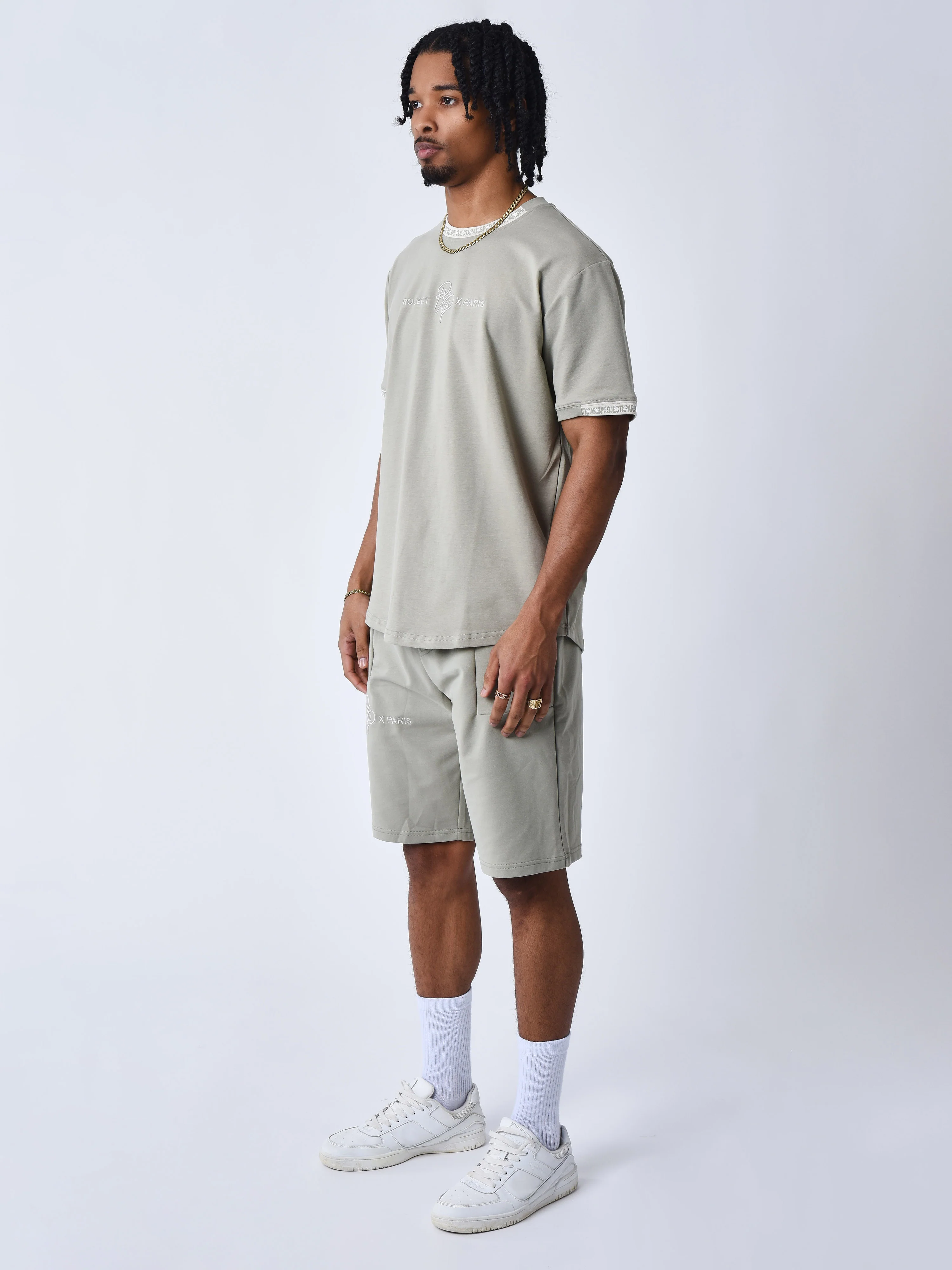 T-shirt uni avec bande logo - Image 5