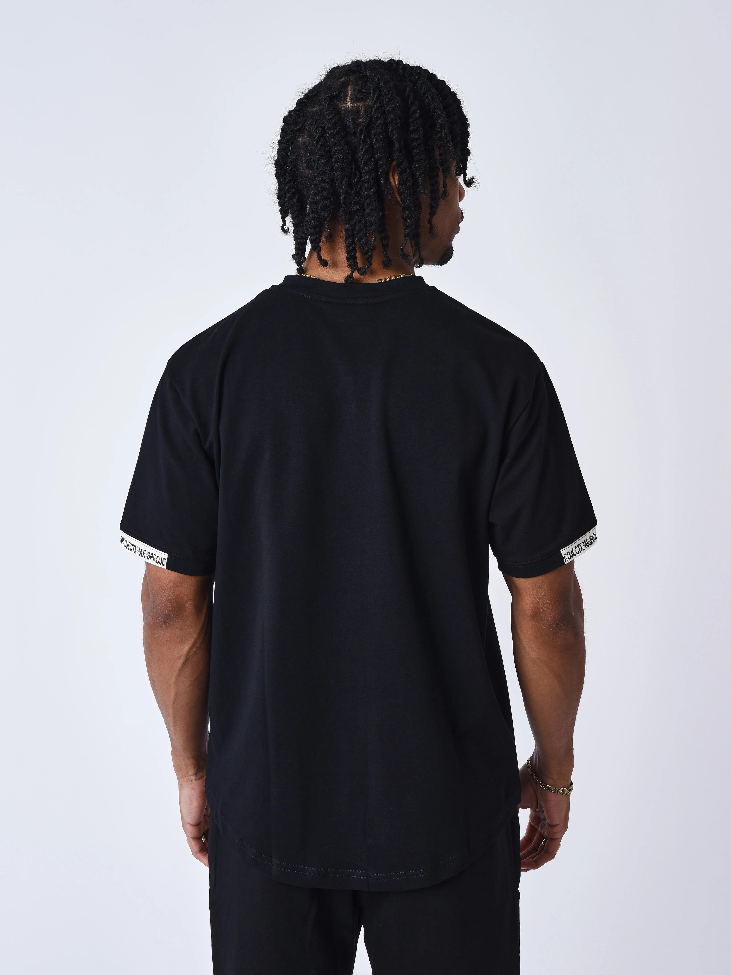 T-shirt uni avec bande logo - Image 2