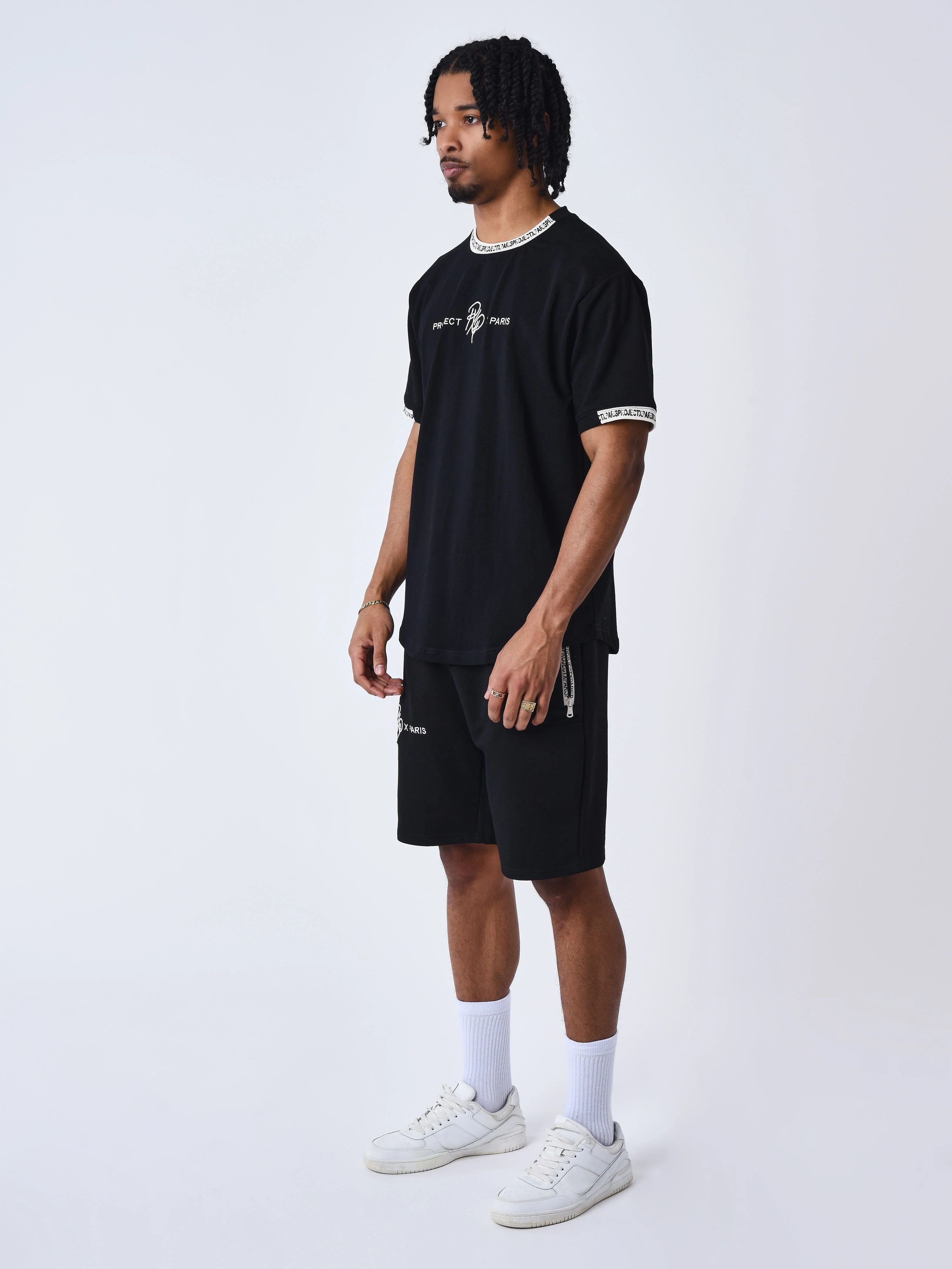 T-shirt uni avec bande logo - Image 5