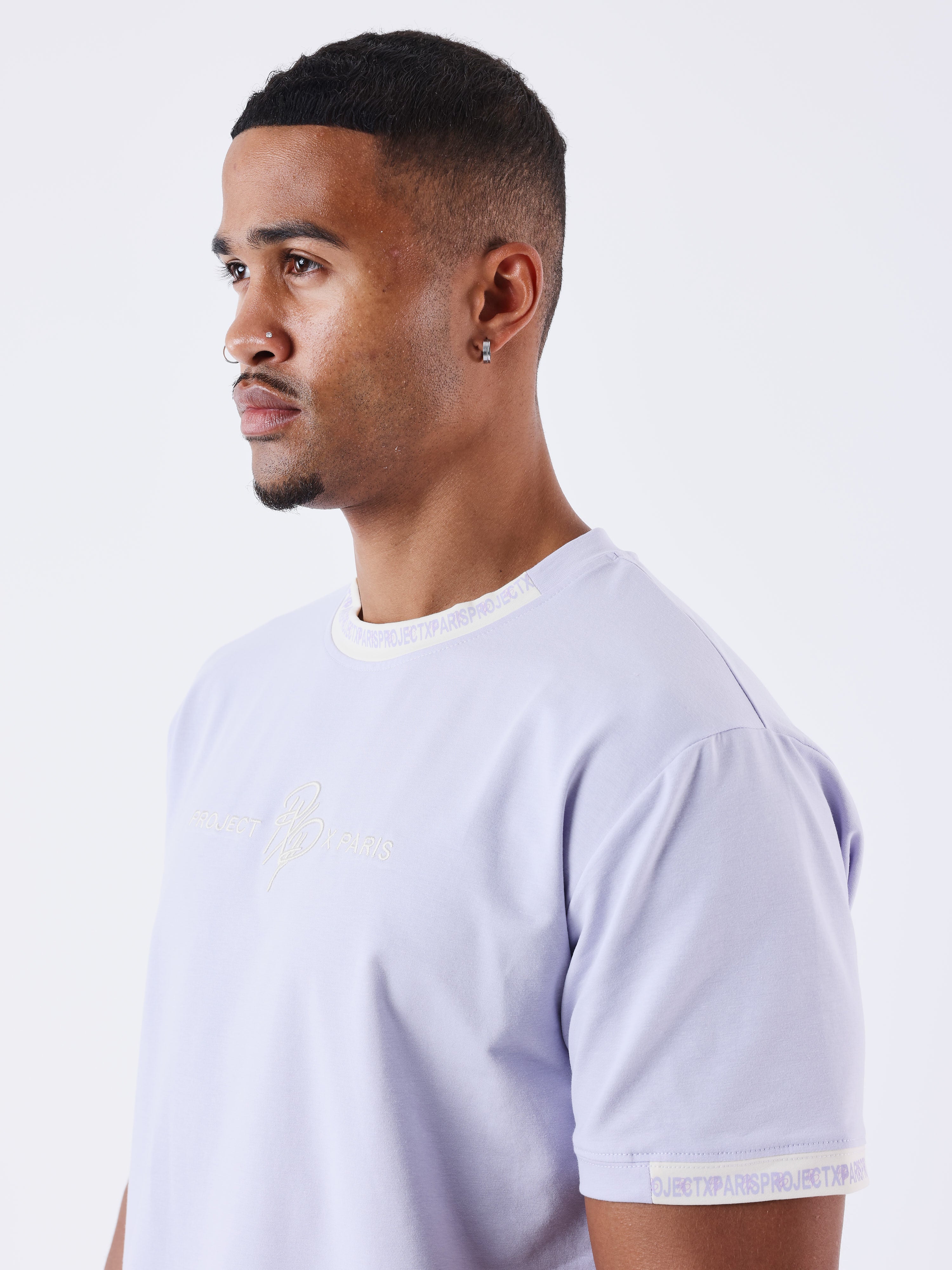 T-shirt uni avec bande logo - Image 3