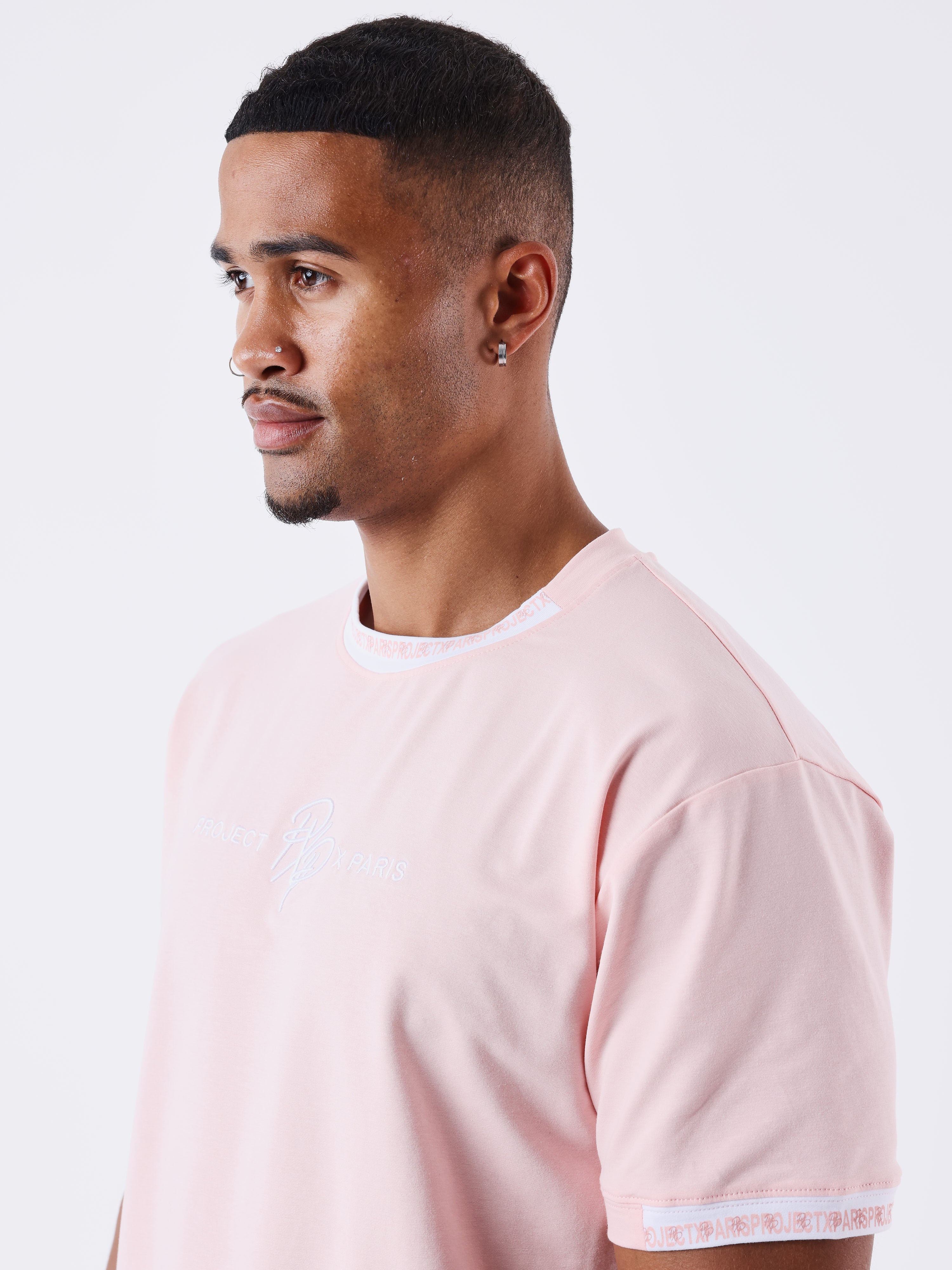T-shirt uni avec bande logo - Image 3
