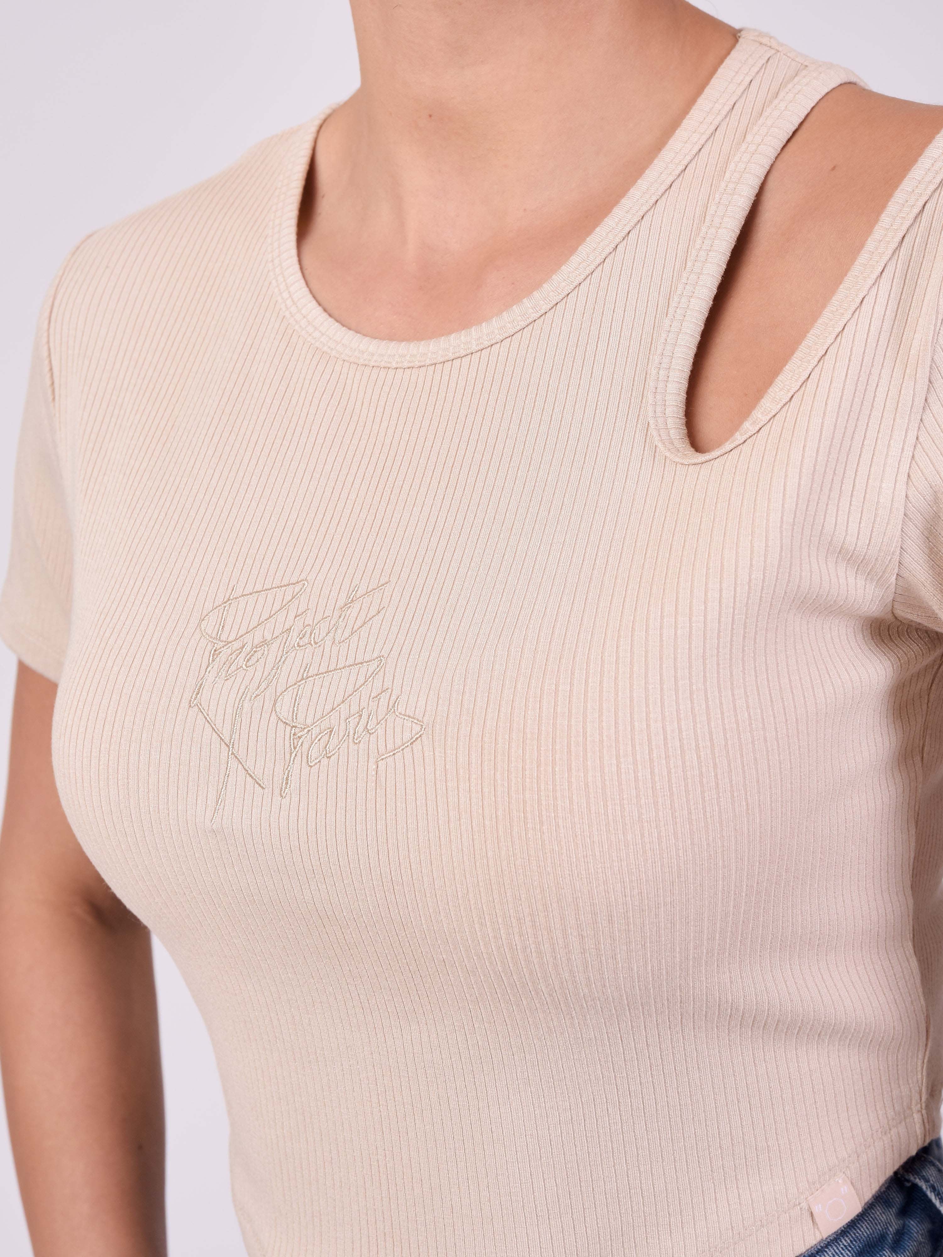 Top asymétrique manches courtes - Image 6