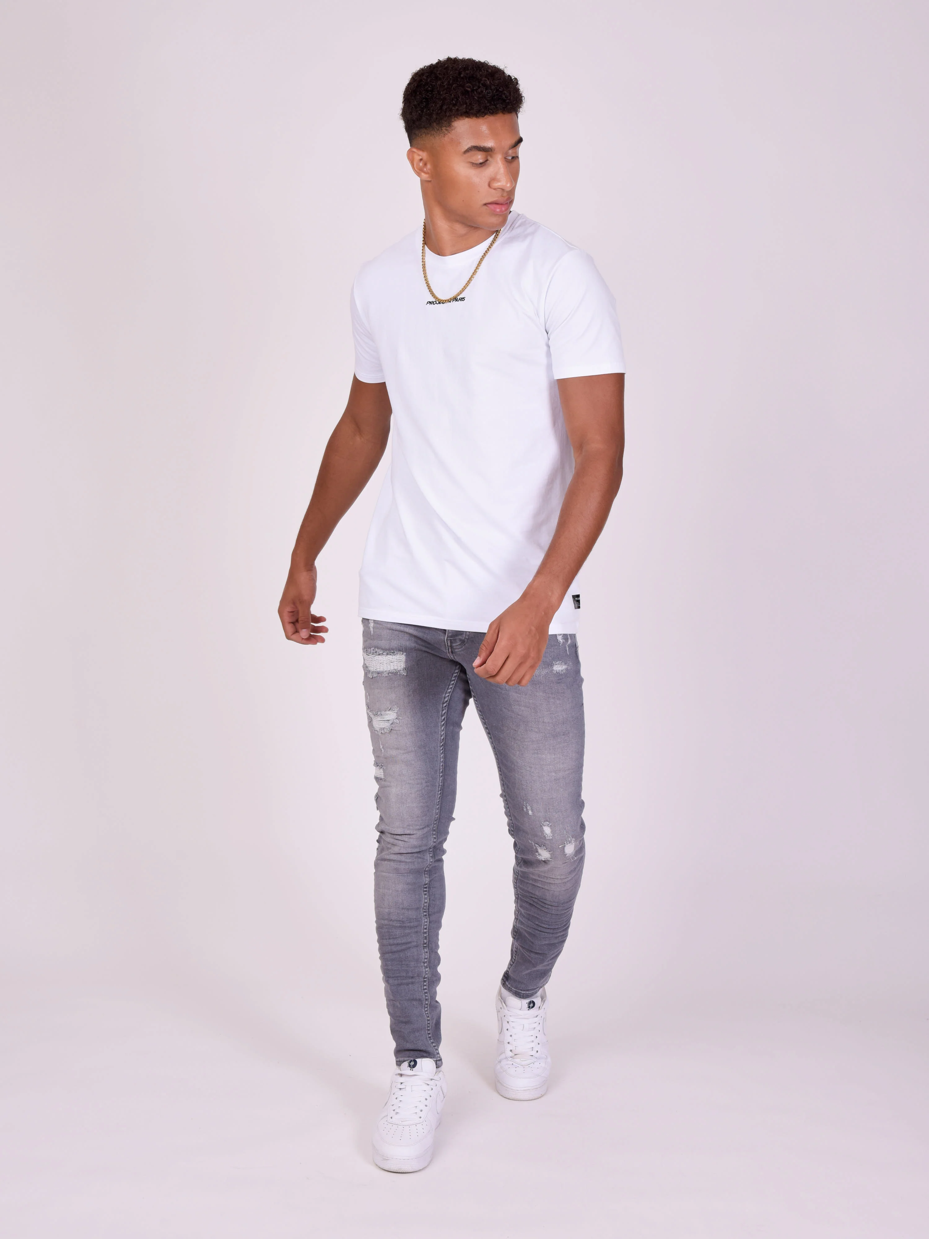 Jean skinny effet usé - Image 2