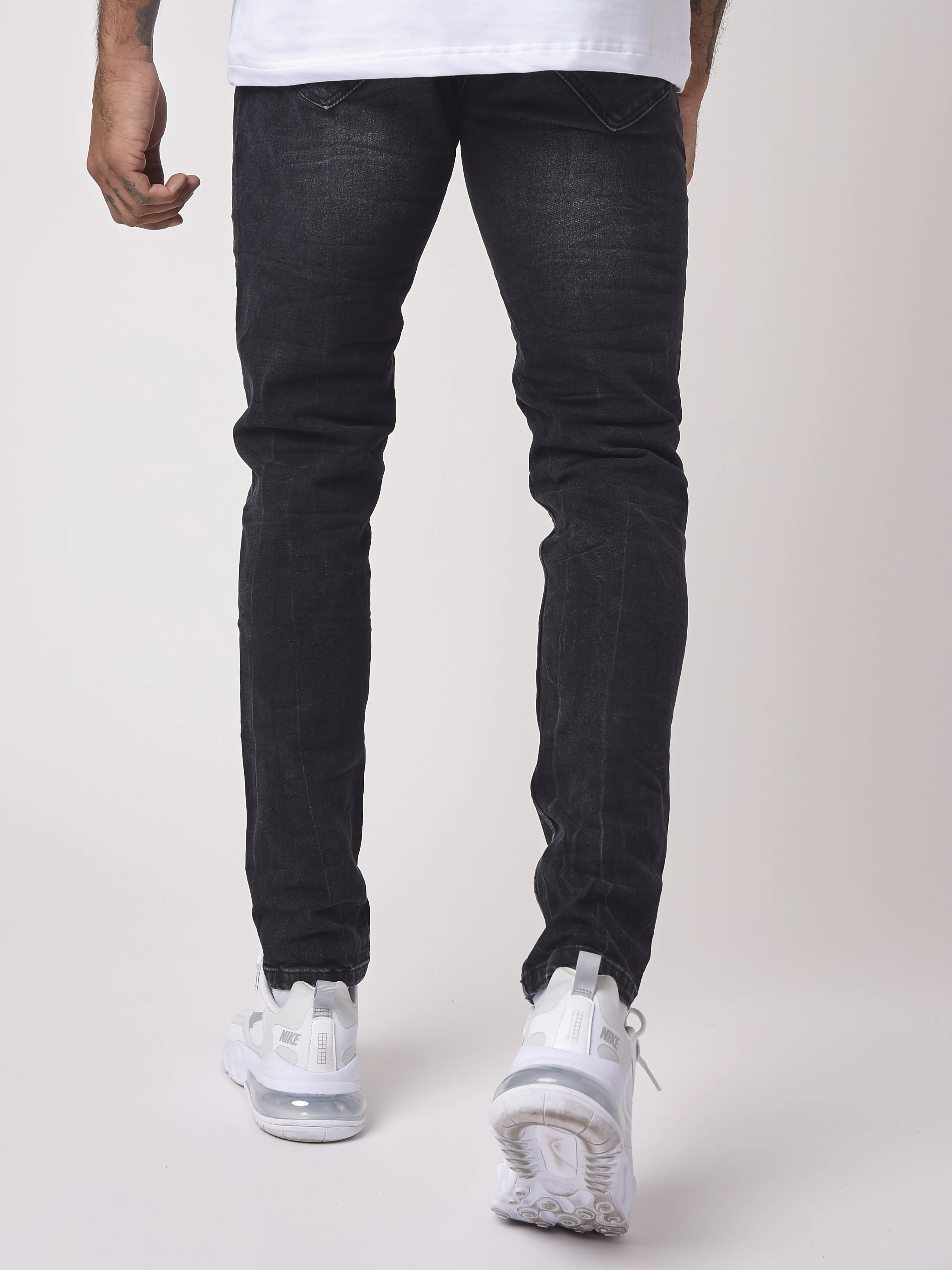 Jean Skinny basic légèrement délavé - Image 4