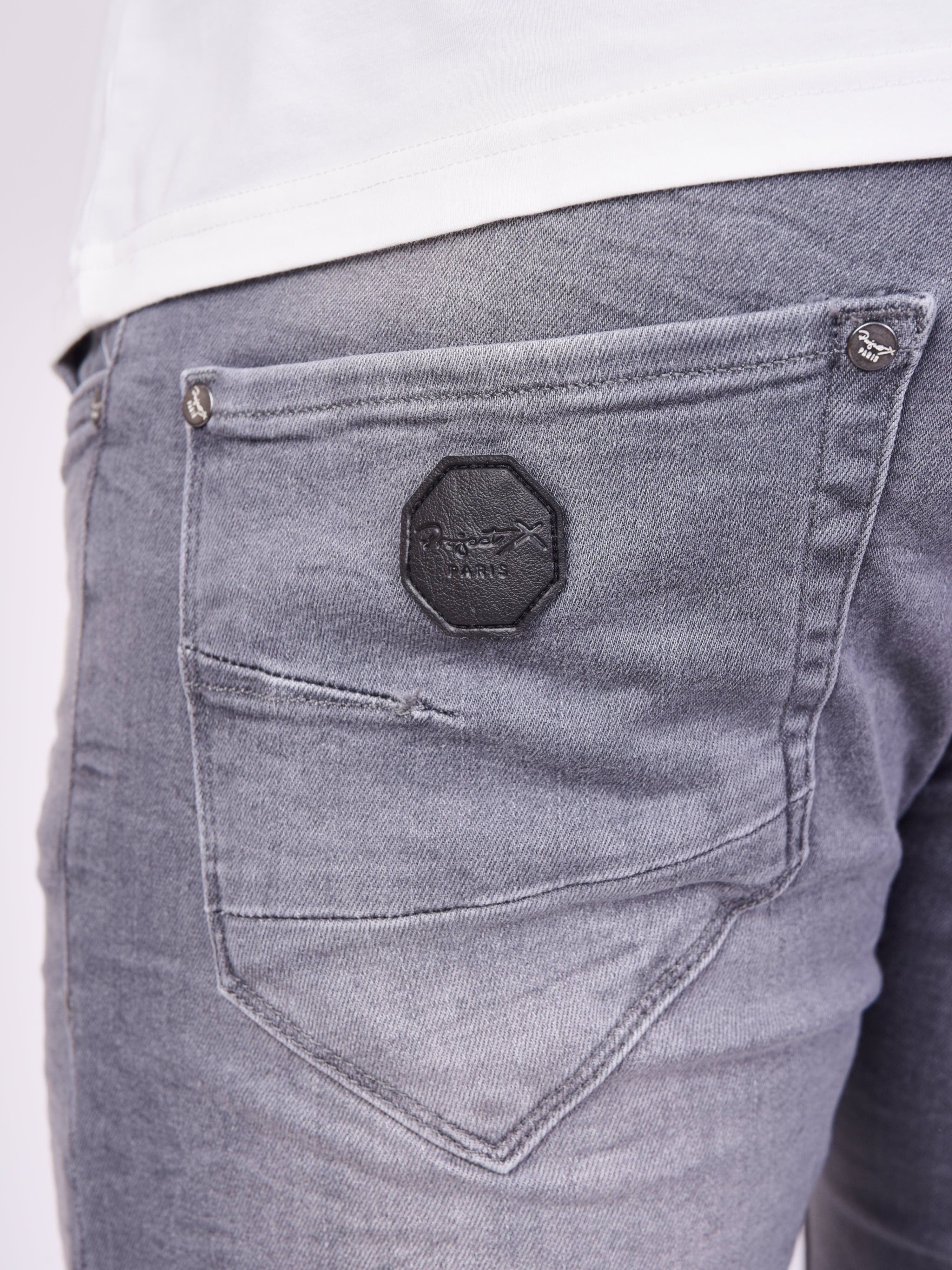 Jean skinny gris delavé - Image 4
