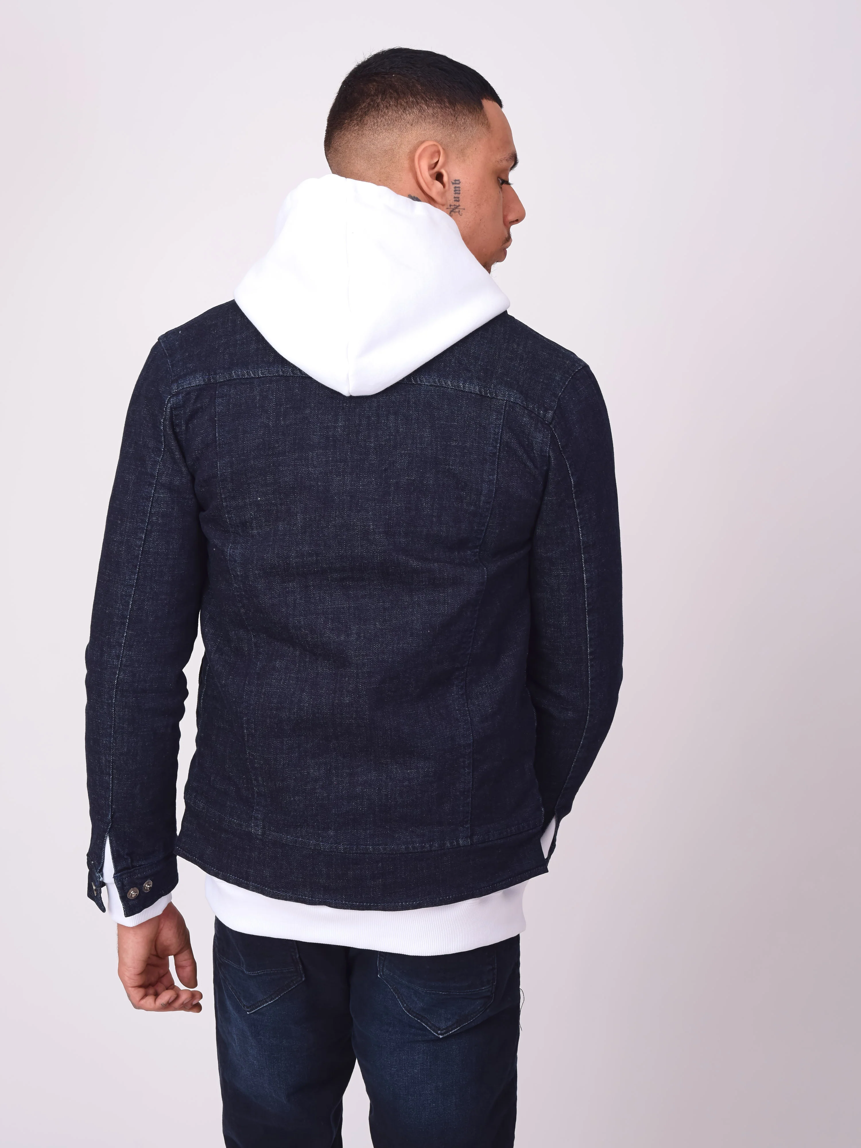Veste en denim brut Ă zip - Image 4