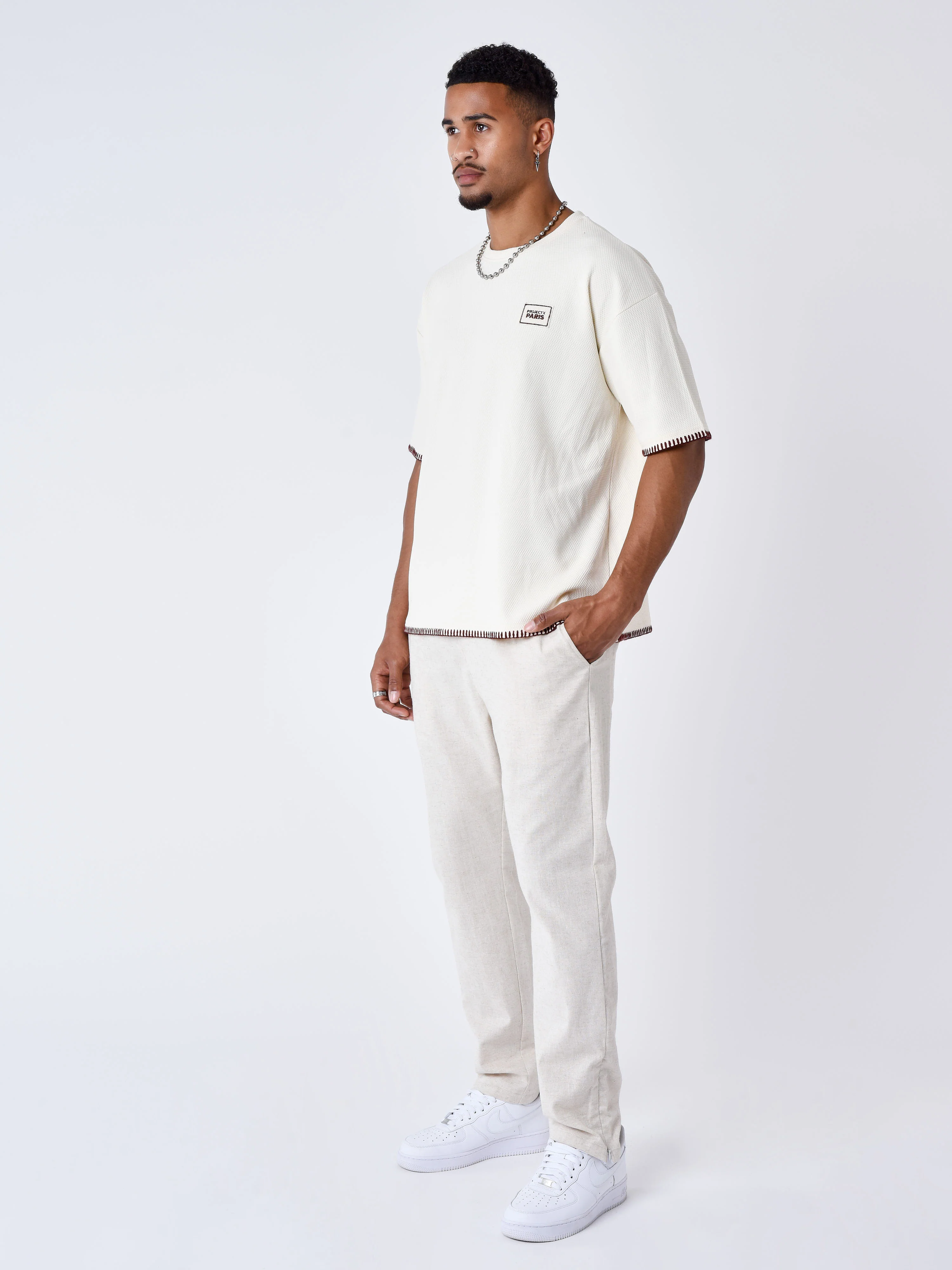 T-shirt texturé Stitching - Image 4