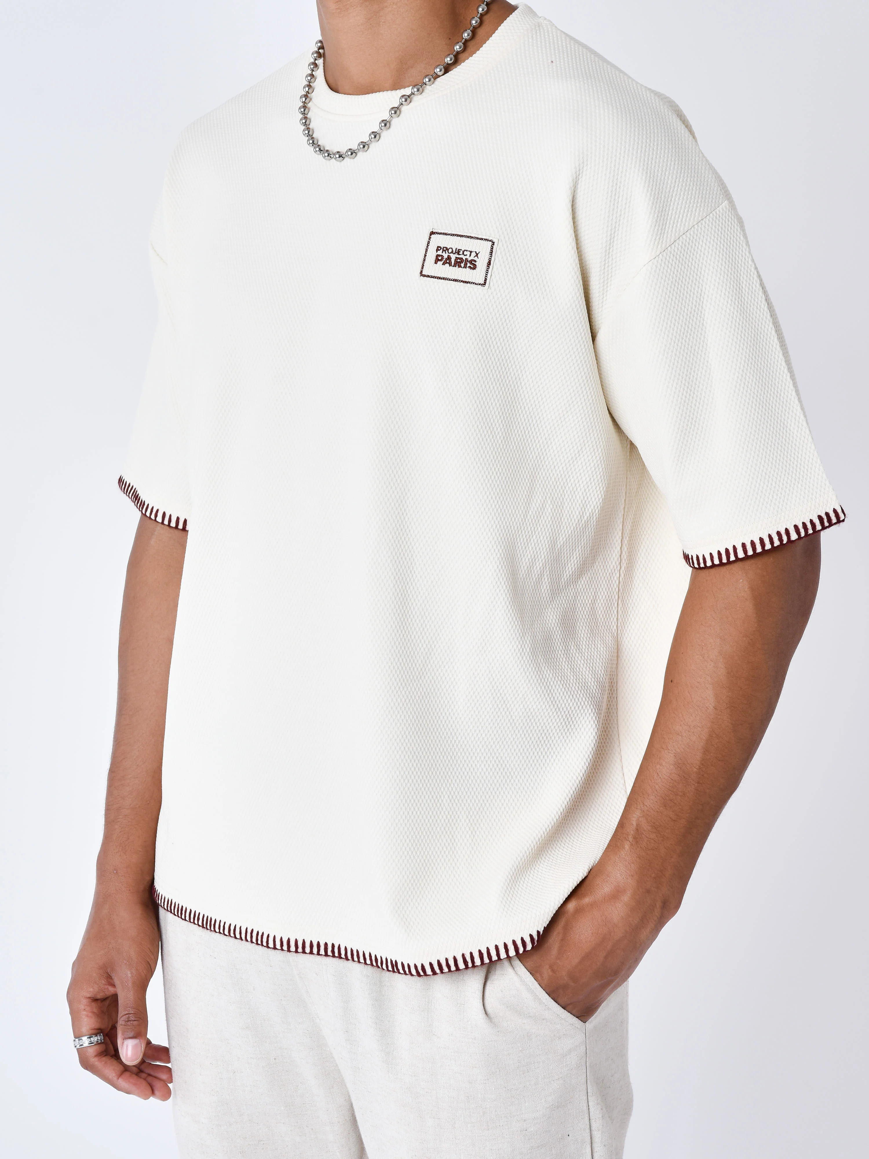 T-shirt texturé Stitching - Image 5