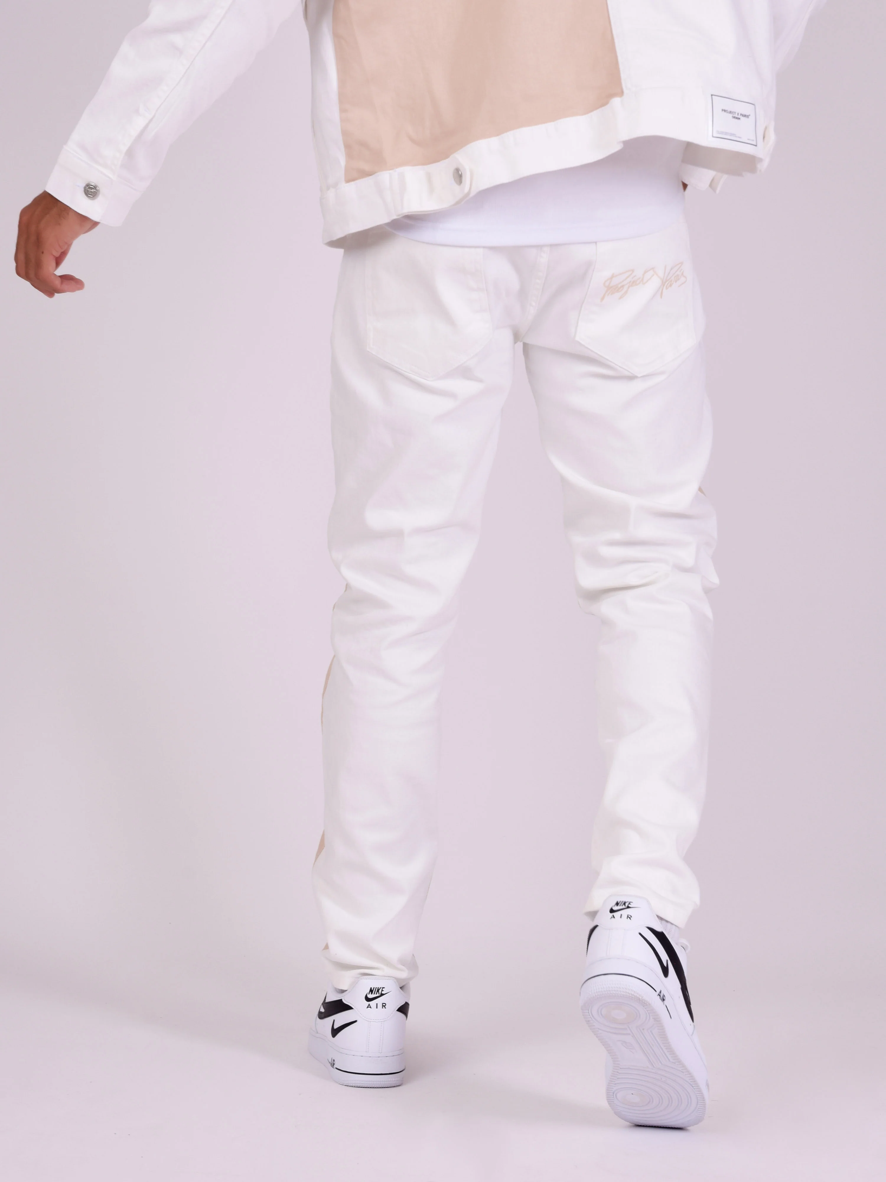 Pantalon denim bicolore - Image 10