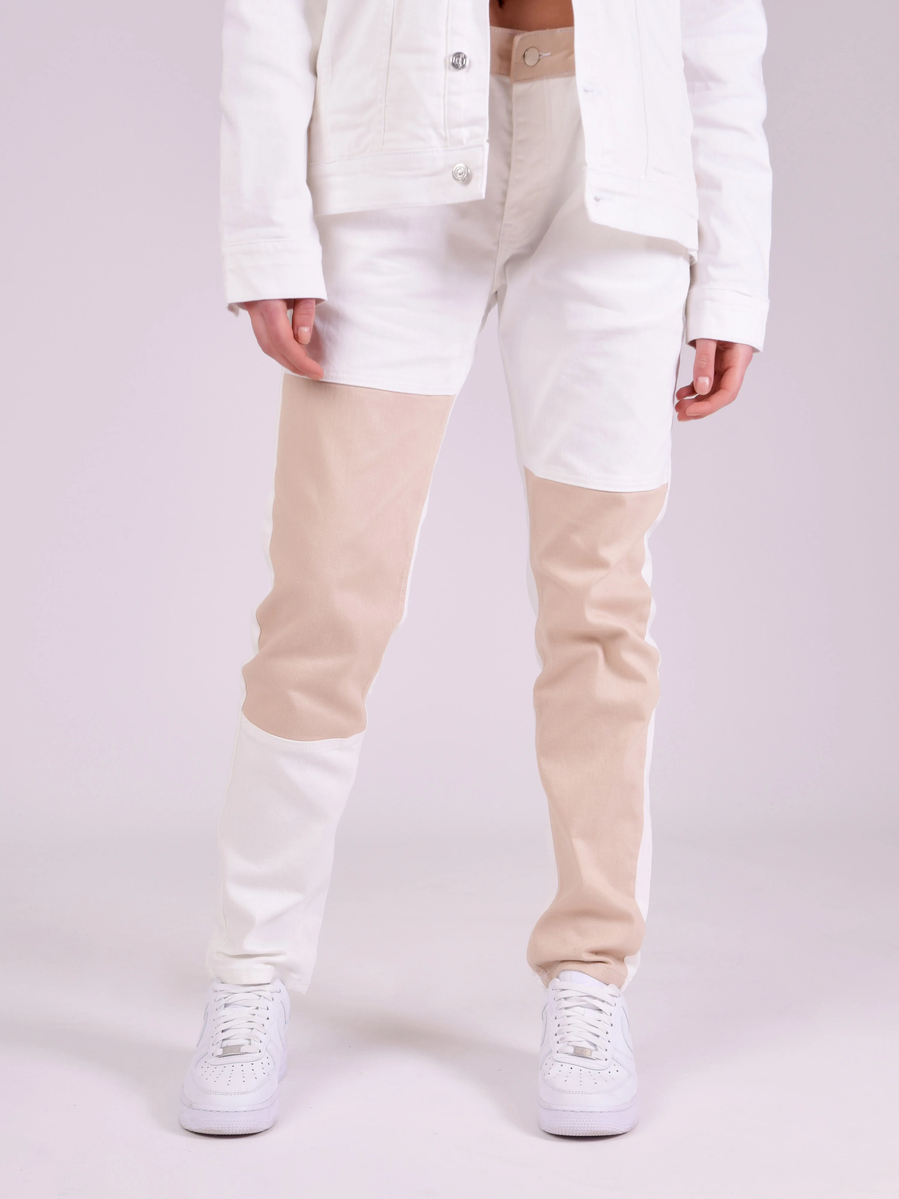Pantalon denim bicolore - Image 12