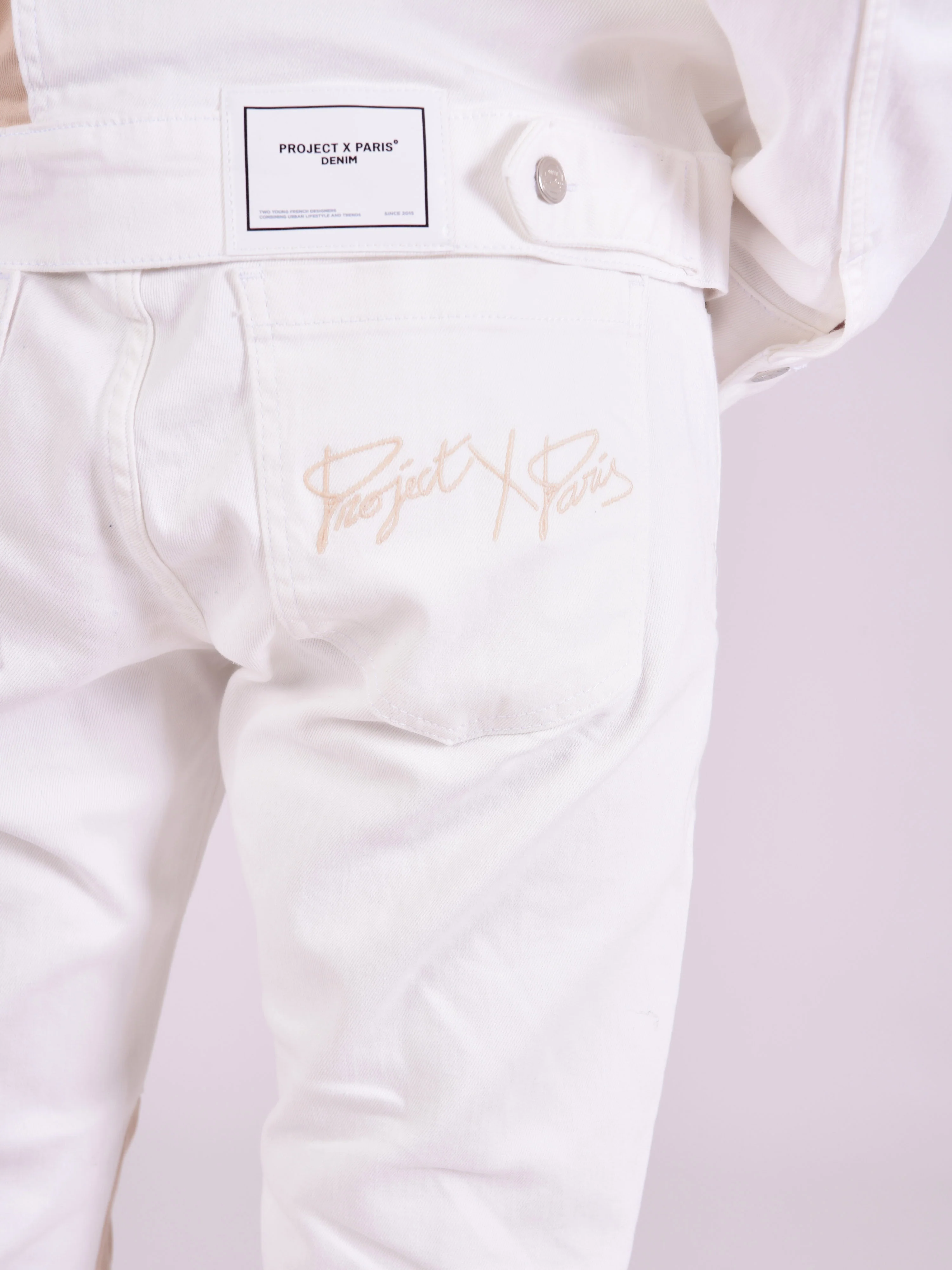 Pantalon denim bicolore - Image 14