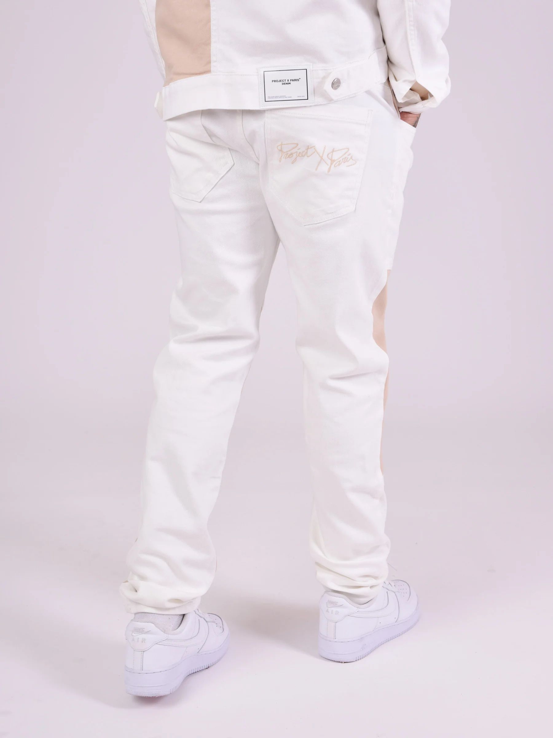 Pantalon denim bicolore - Image 8