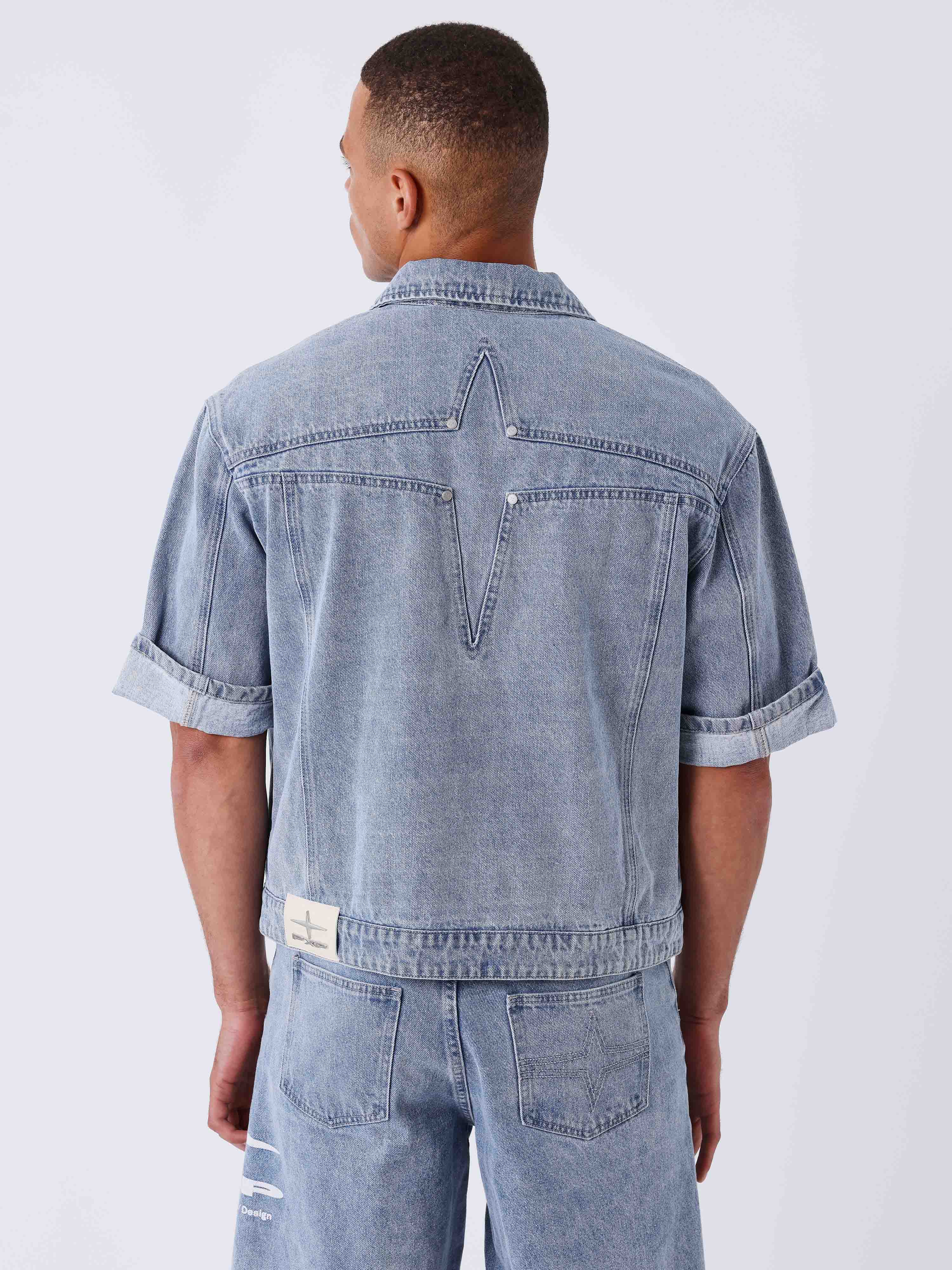 Veste en denim courte Idea - Image 2