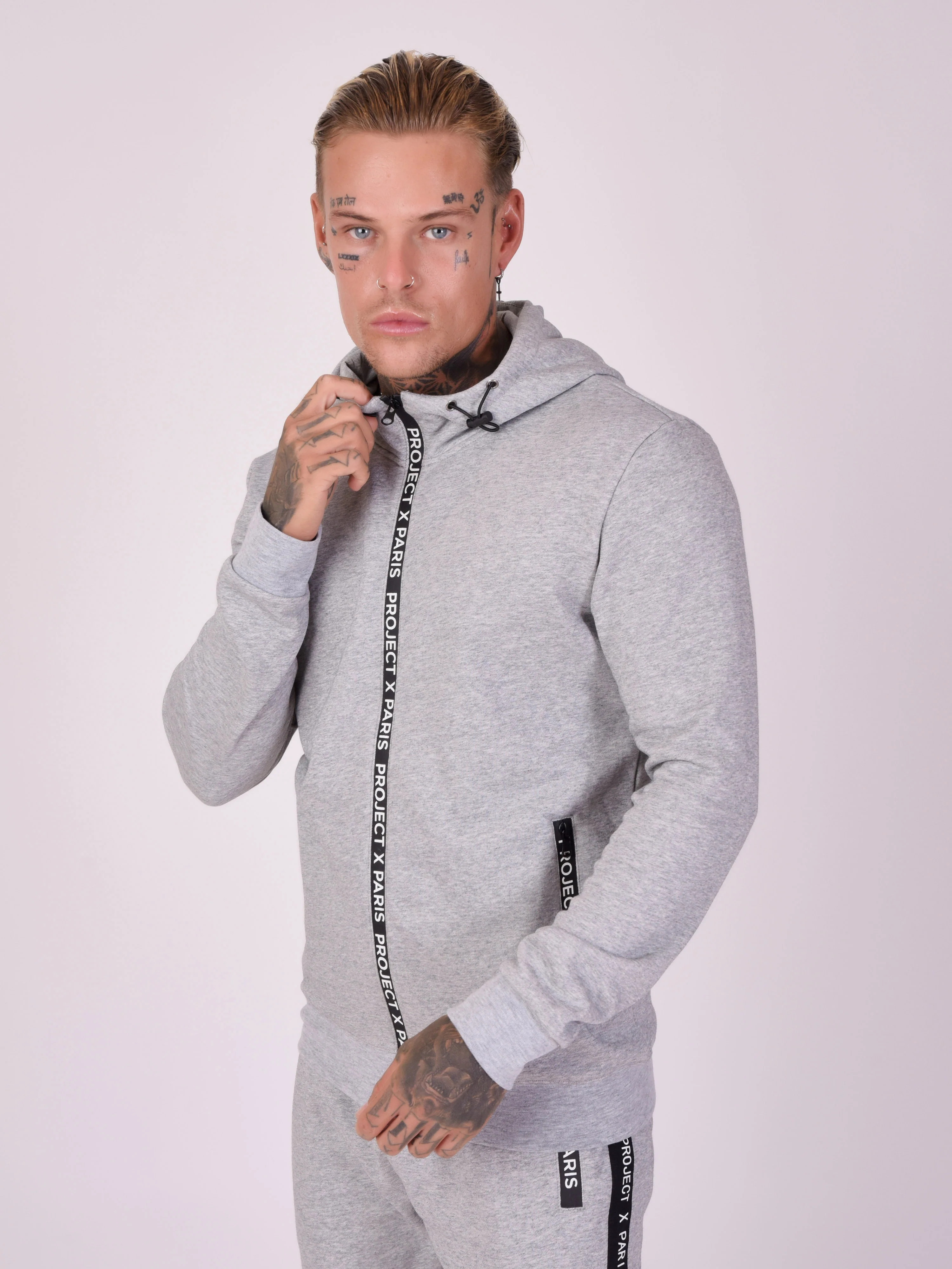 Veste à capuche basic zip logo - Image 4