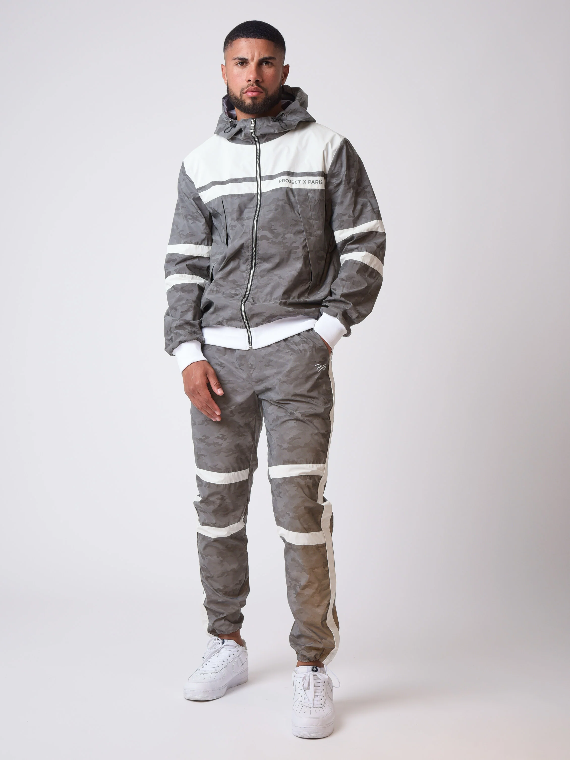 Veste à capuche bi-matière réfléchissante avec motif camouflage "CAMO REFLECT" - Image 3