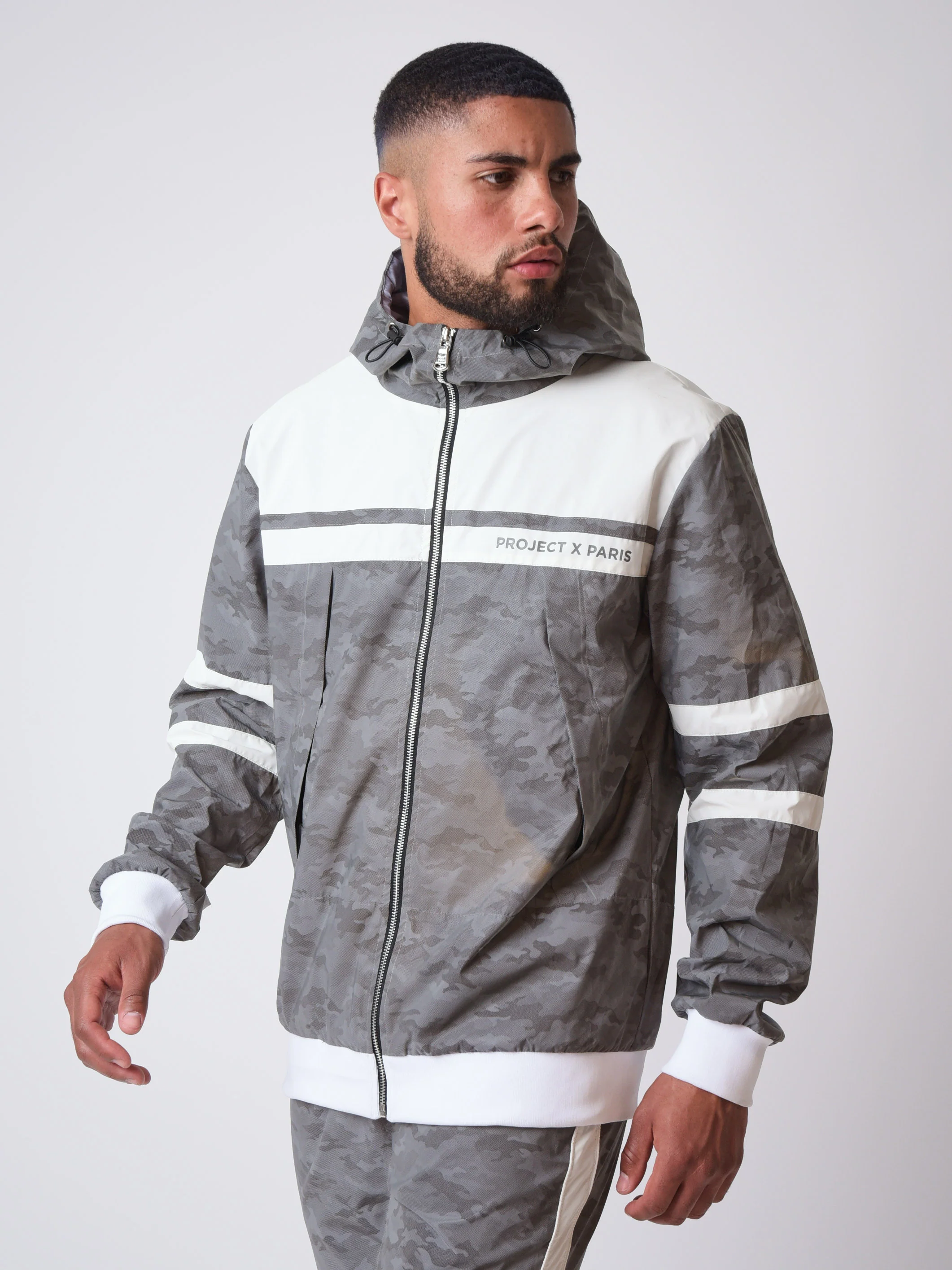 Veste à capuche bi-matière réfléchissante avec motif camouflage "CAMO REFLECT" - Image 5