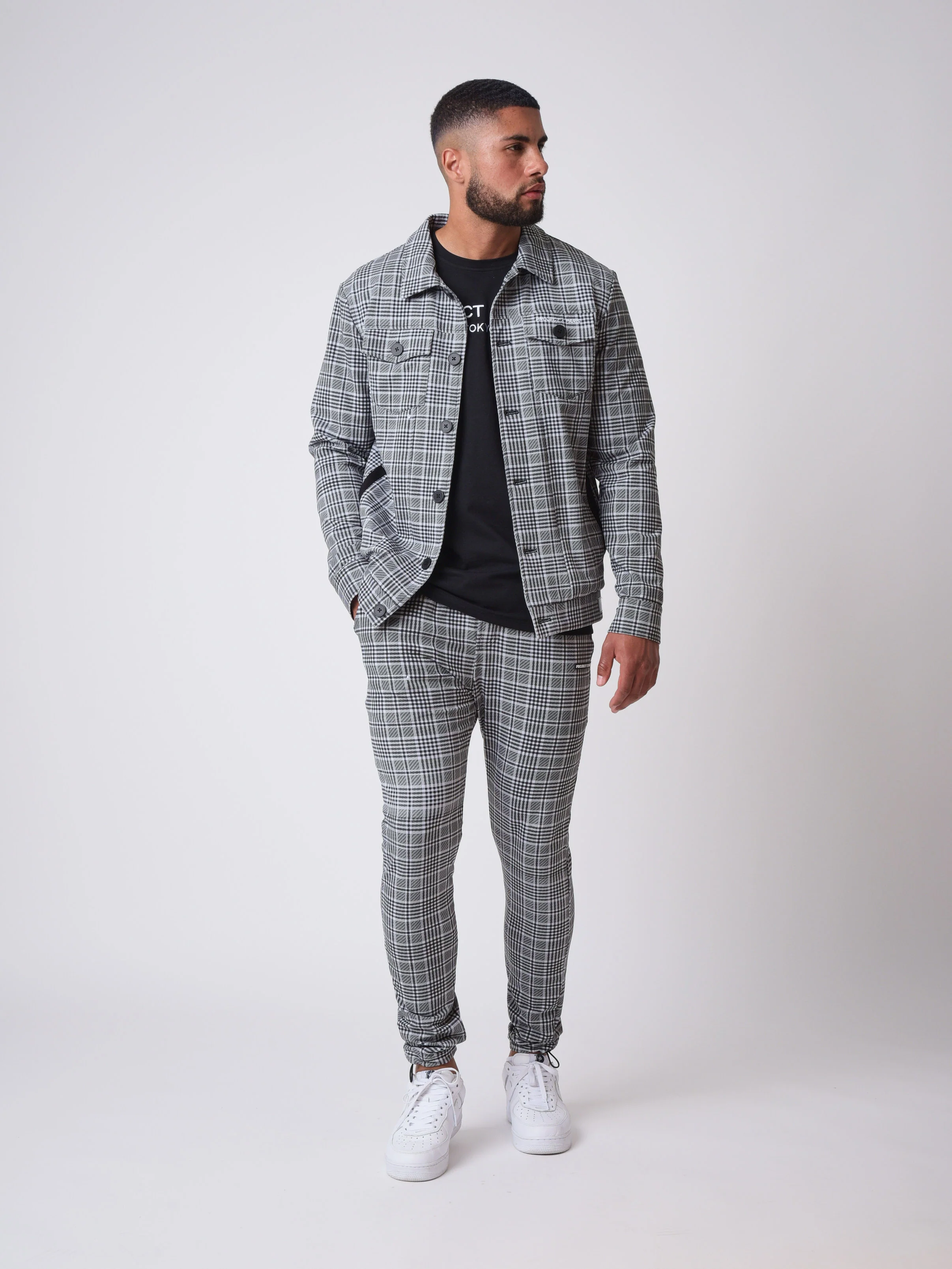 Veste à motif carreaux - Image 4