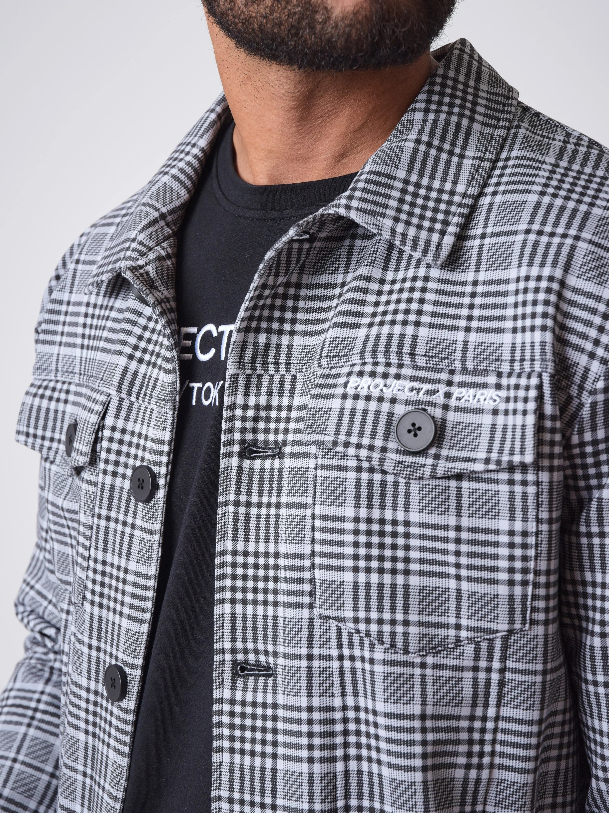 Veste à motif carreaux - Image 6