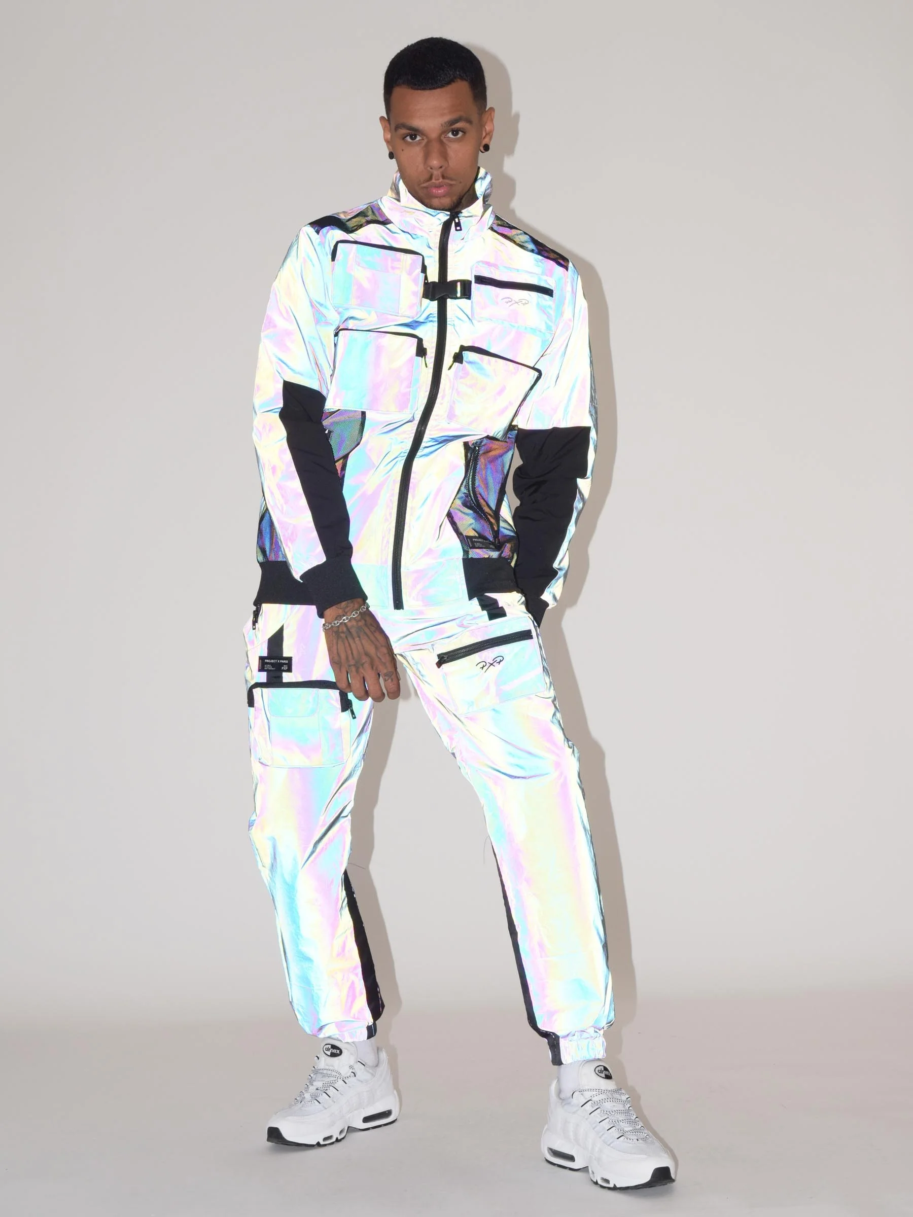 Veste col montant empiècement plastique - Image 3