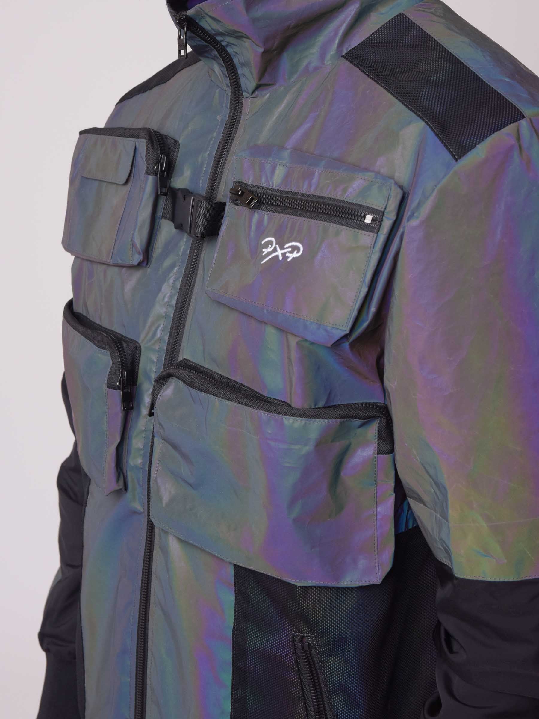 Veste col montant empiècement plastique - Image 4