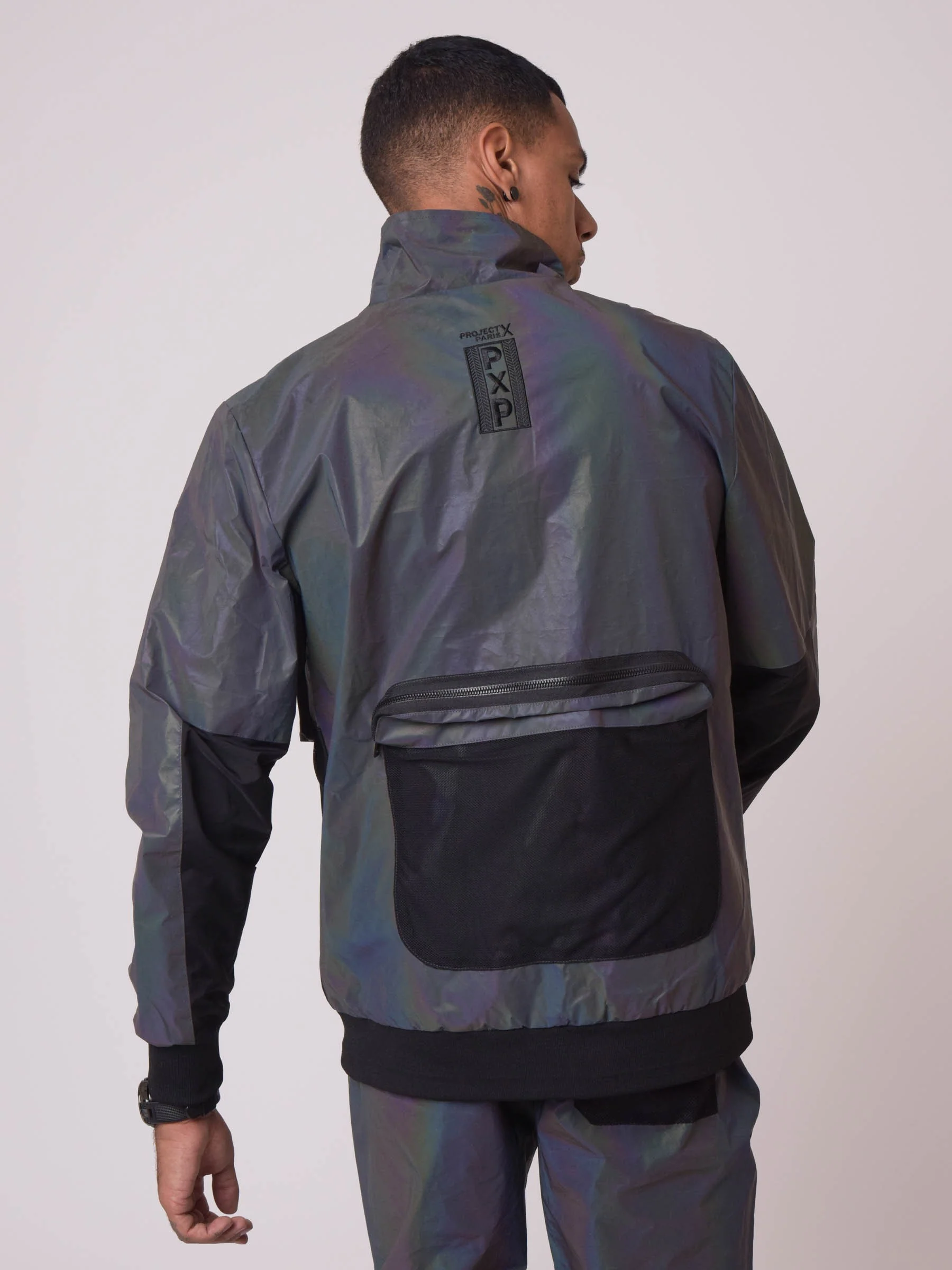 Veste col montant empiècement plastique - Image 5
