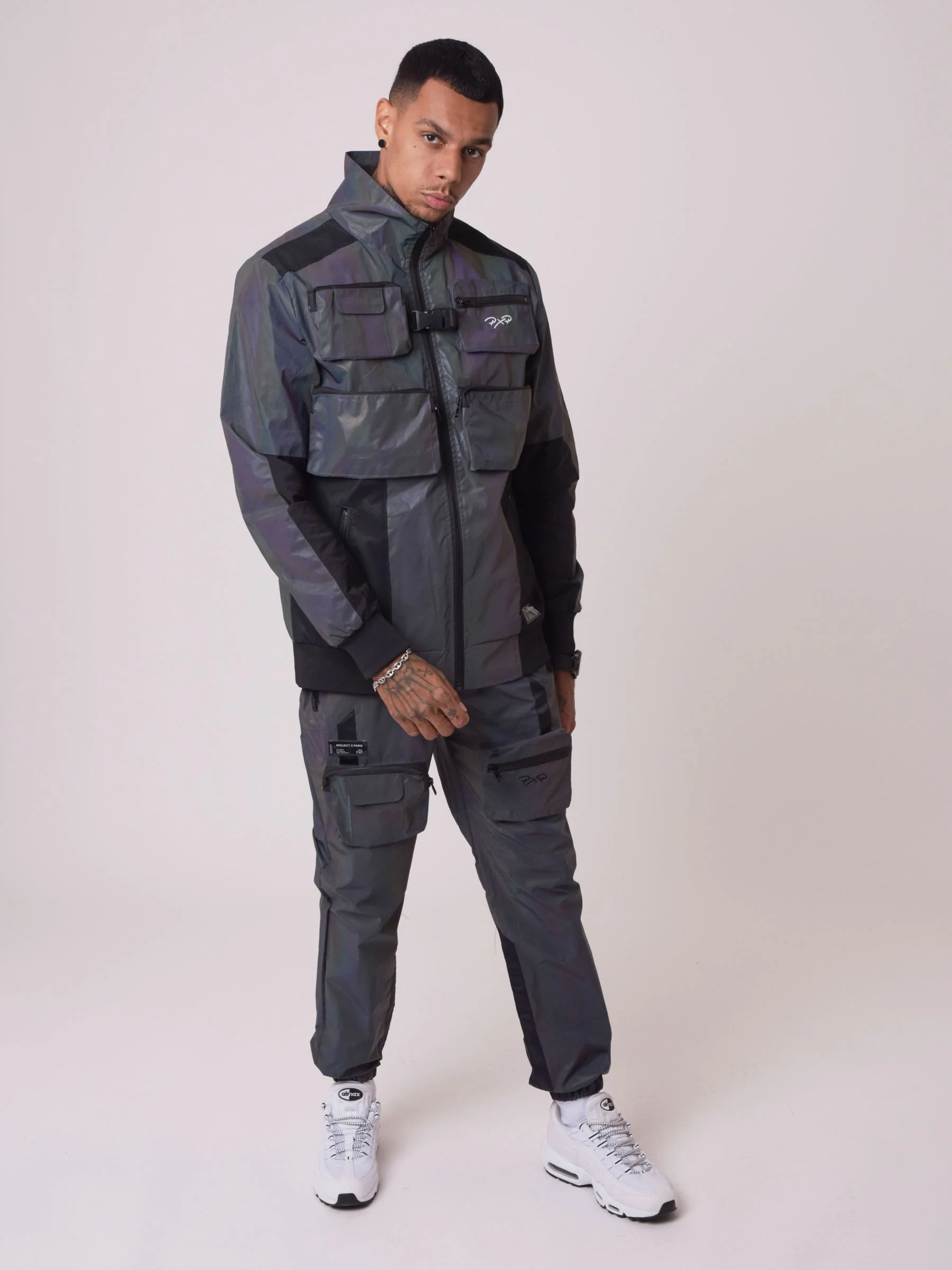 Veste col montant empiècement plastique - Image 7