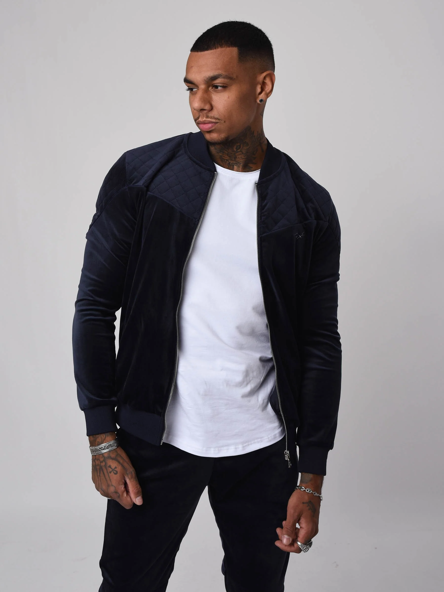 Veste col teddy en velvet - Image 5