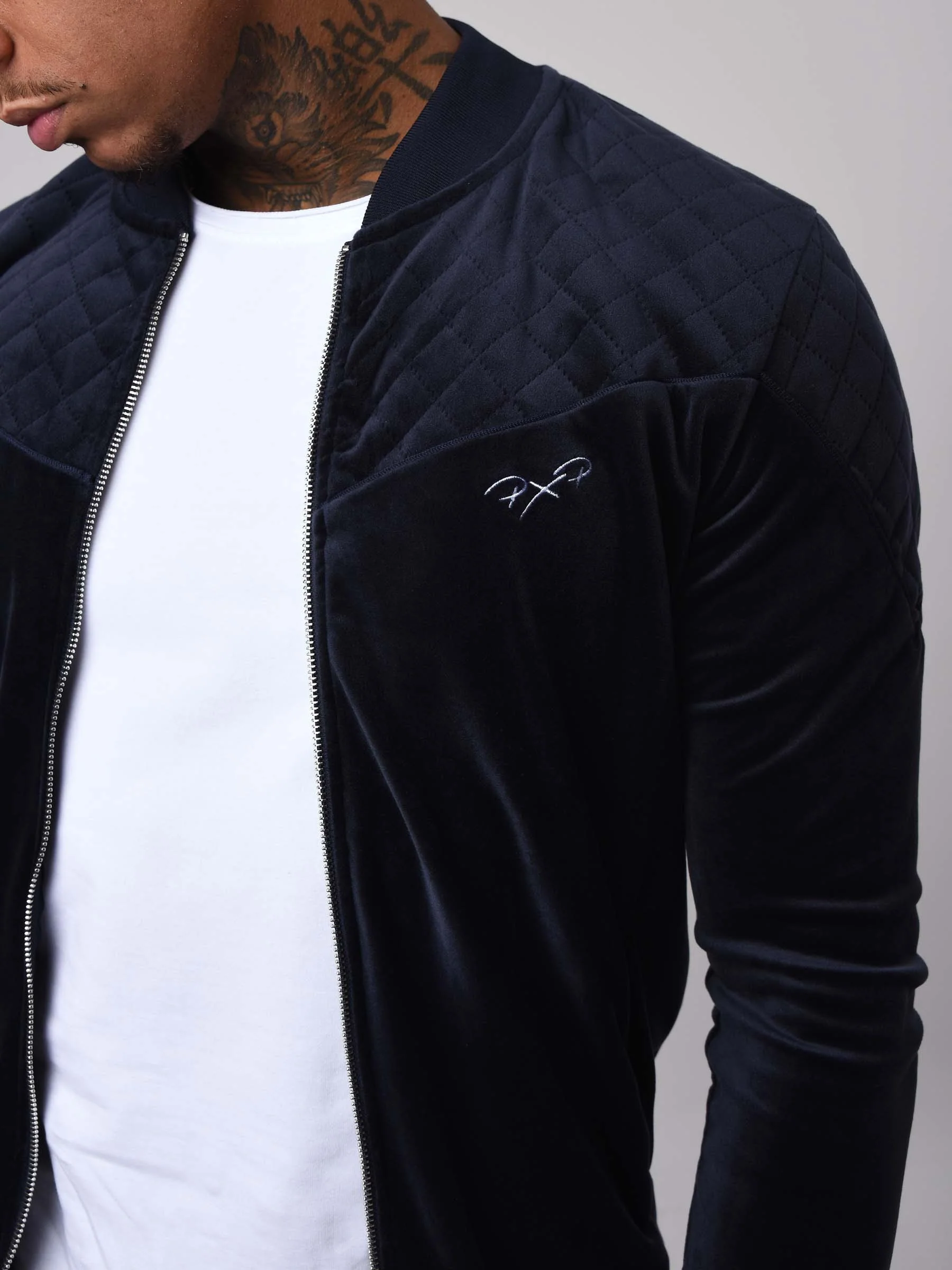 Veste col teddy en velvet - Image 6