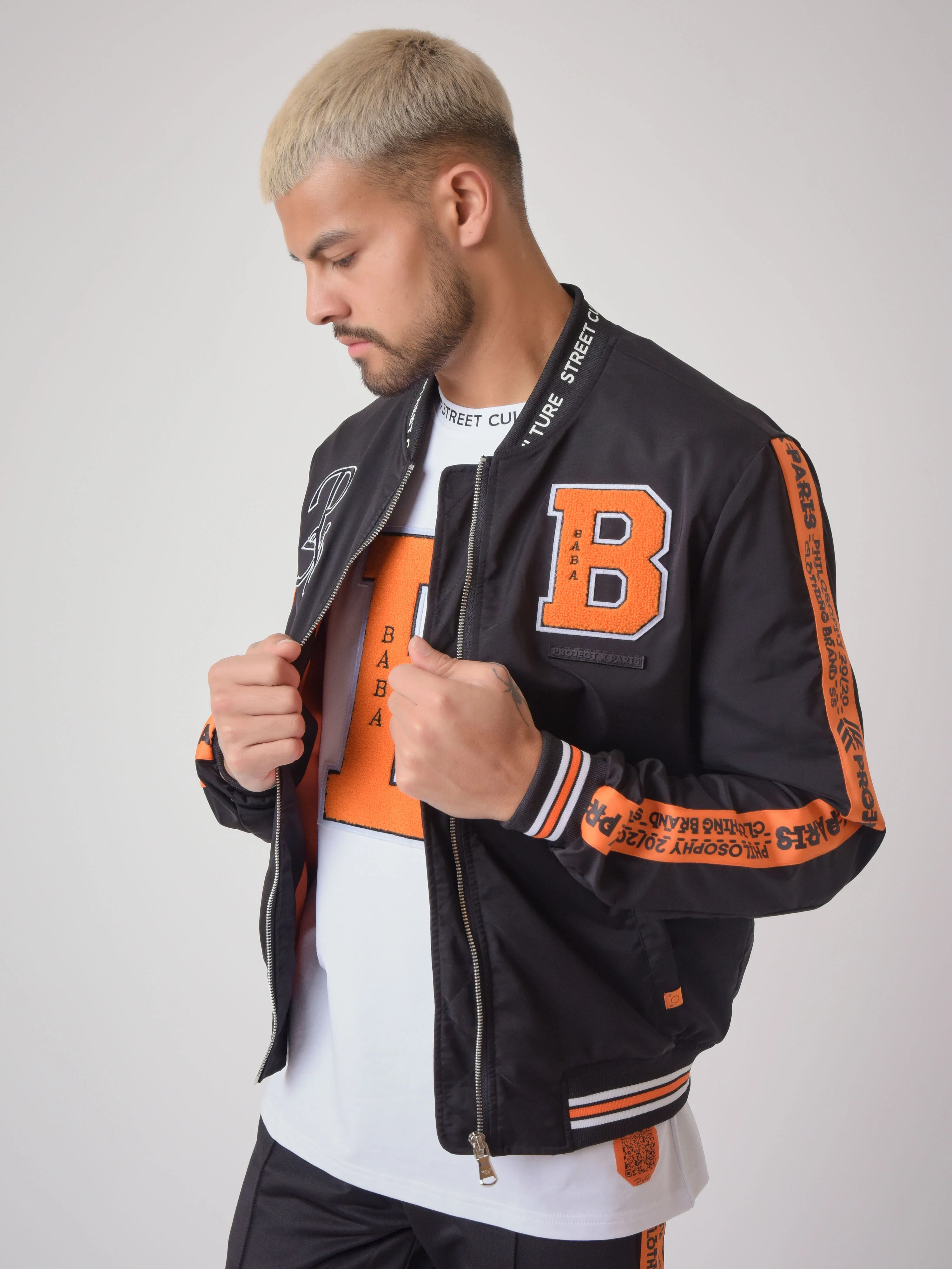 Veste col teddy Style baseball " Baba Collab" - Image 3