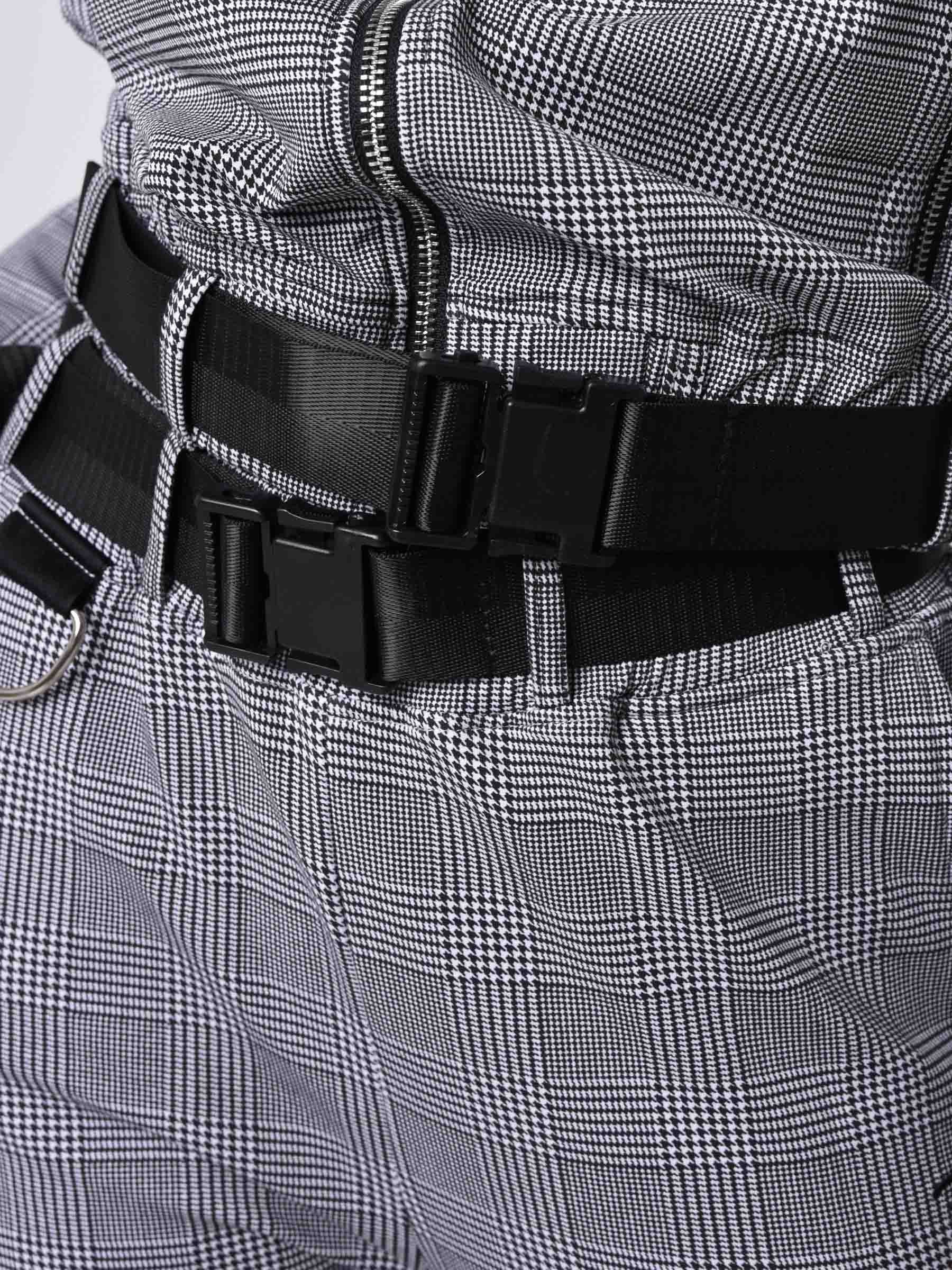 Veste courte à carreaux à zips - Image 6