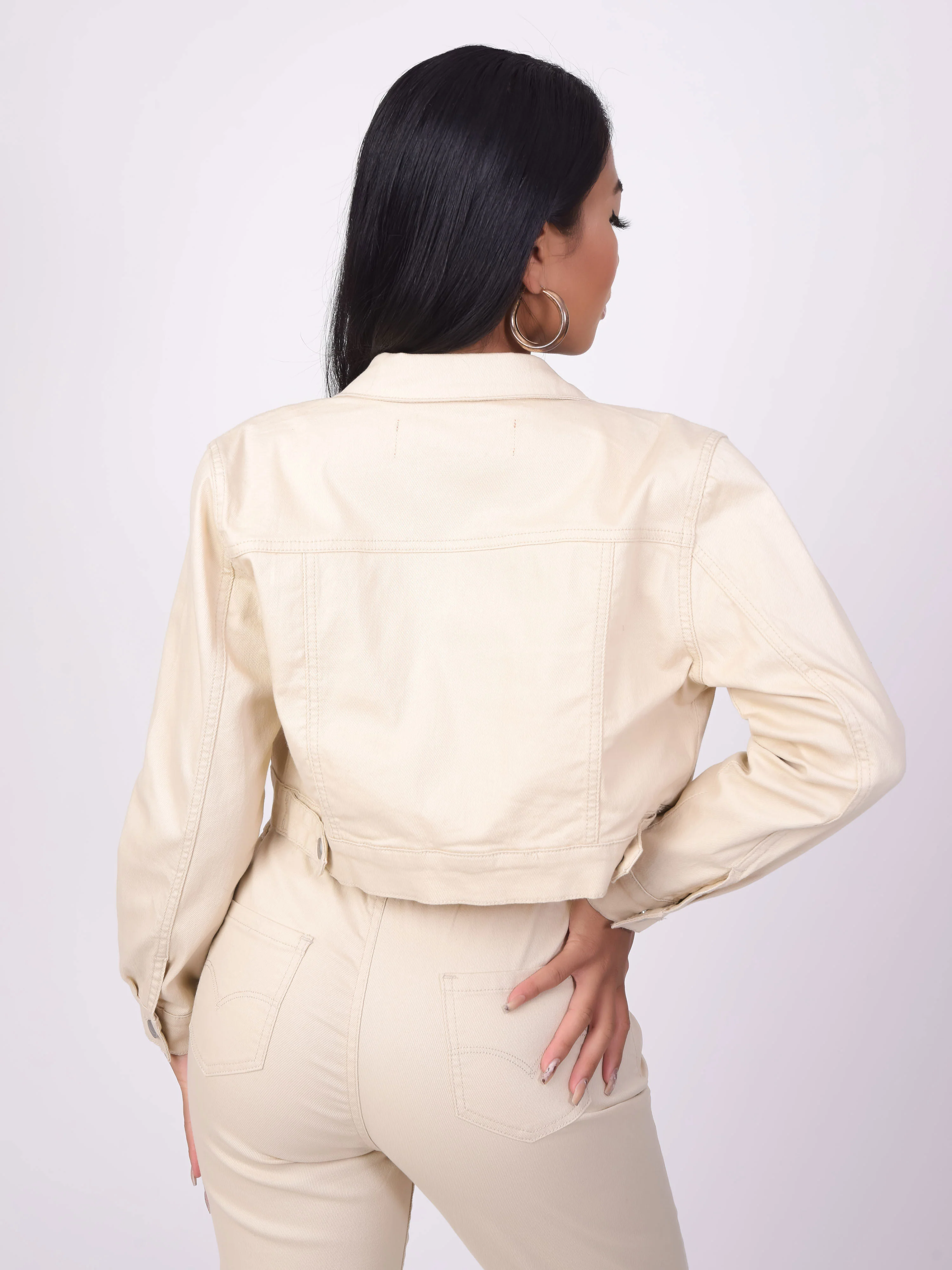 Veste courte basic denim - Image 4