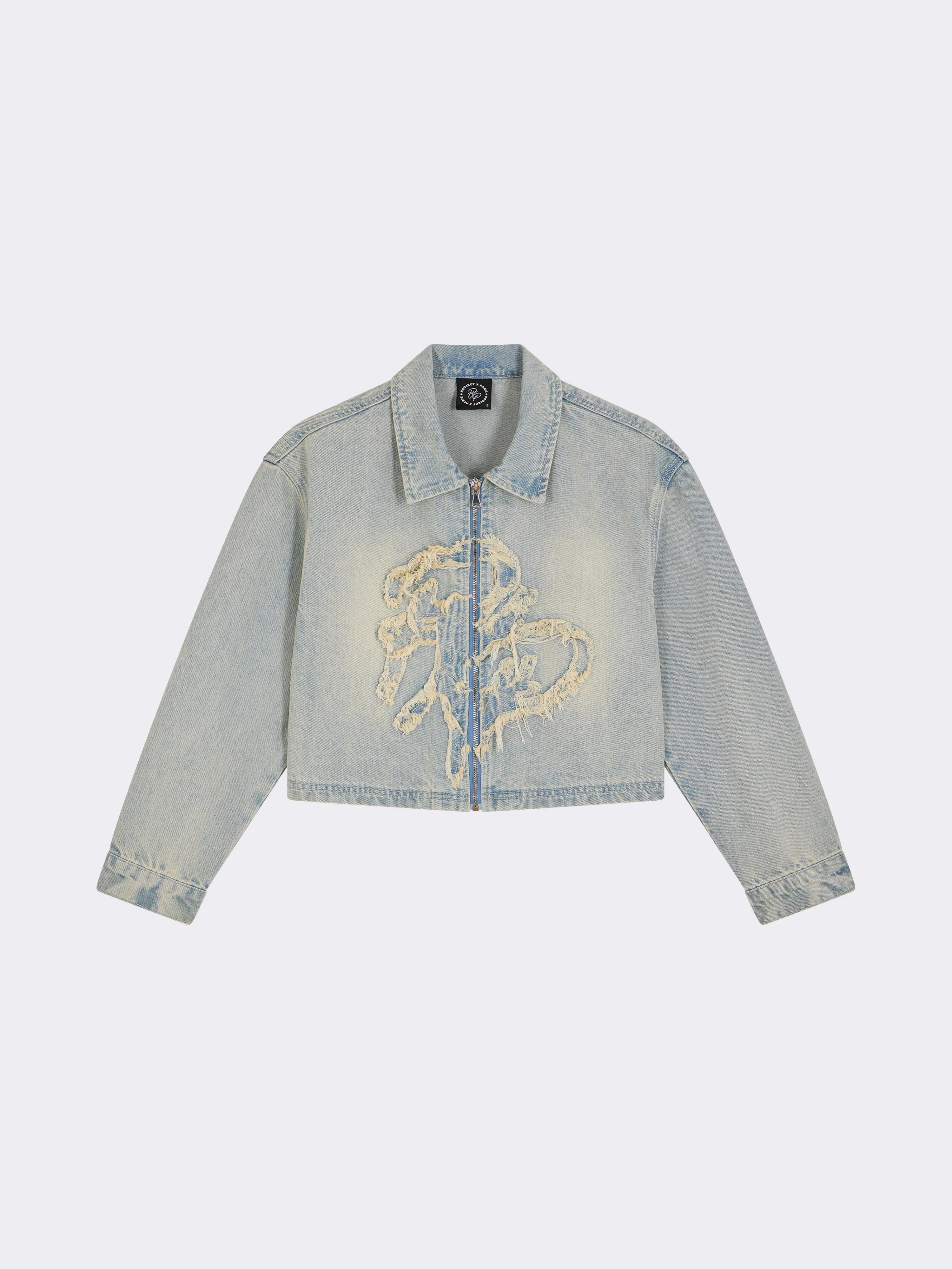 Veste crop en denim délavé - Image 6