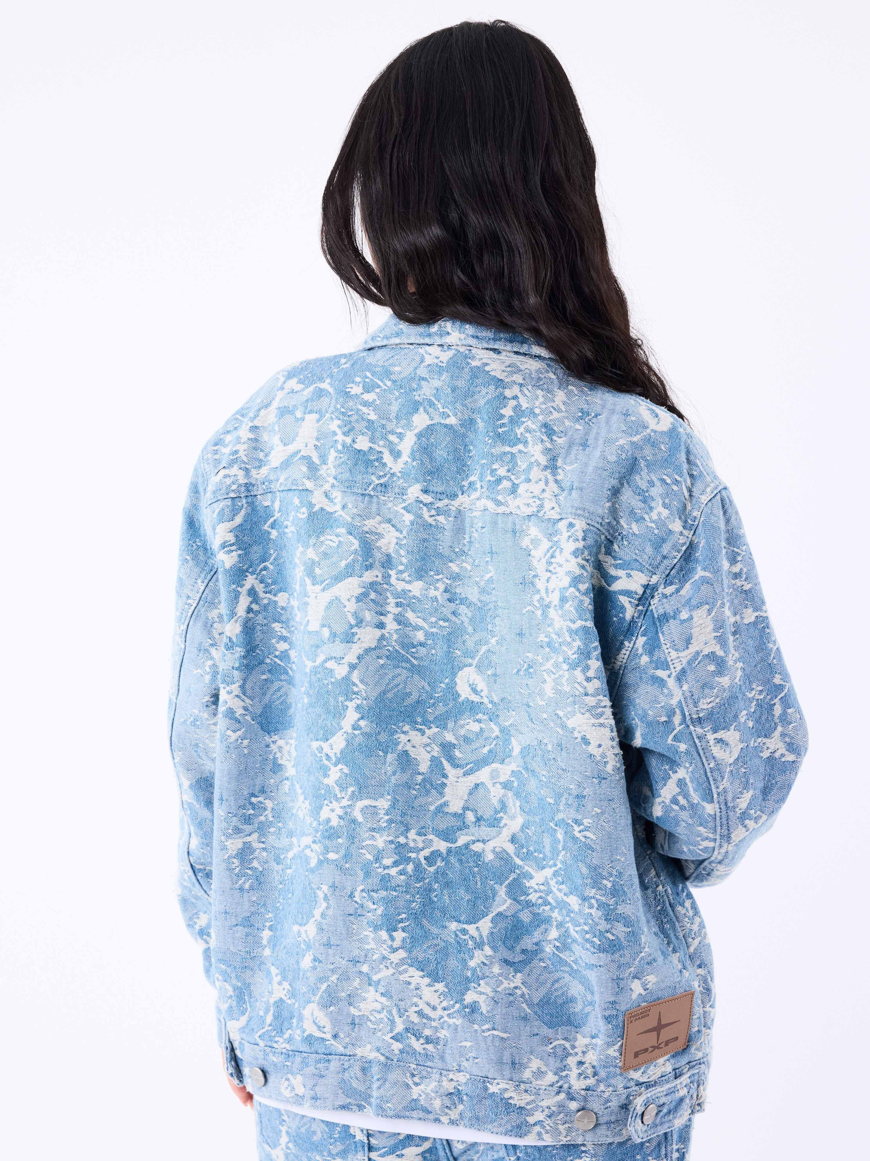 Veste en denim à motif abstrait - Image 3