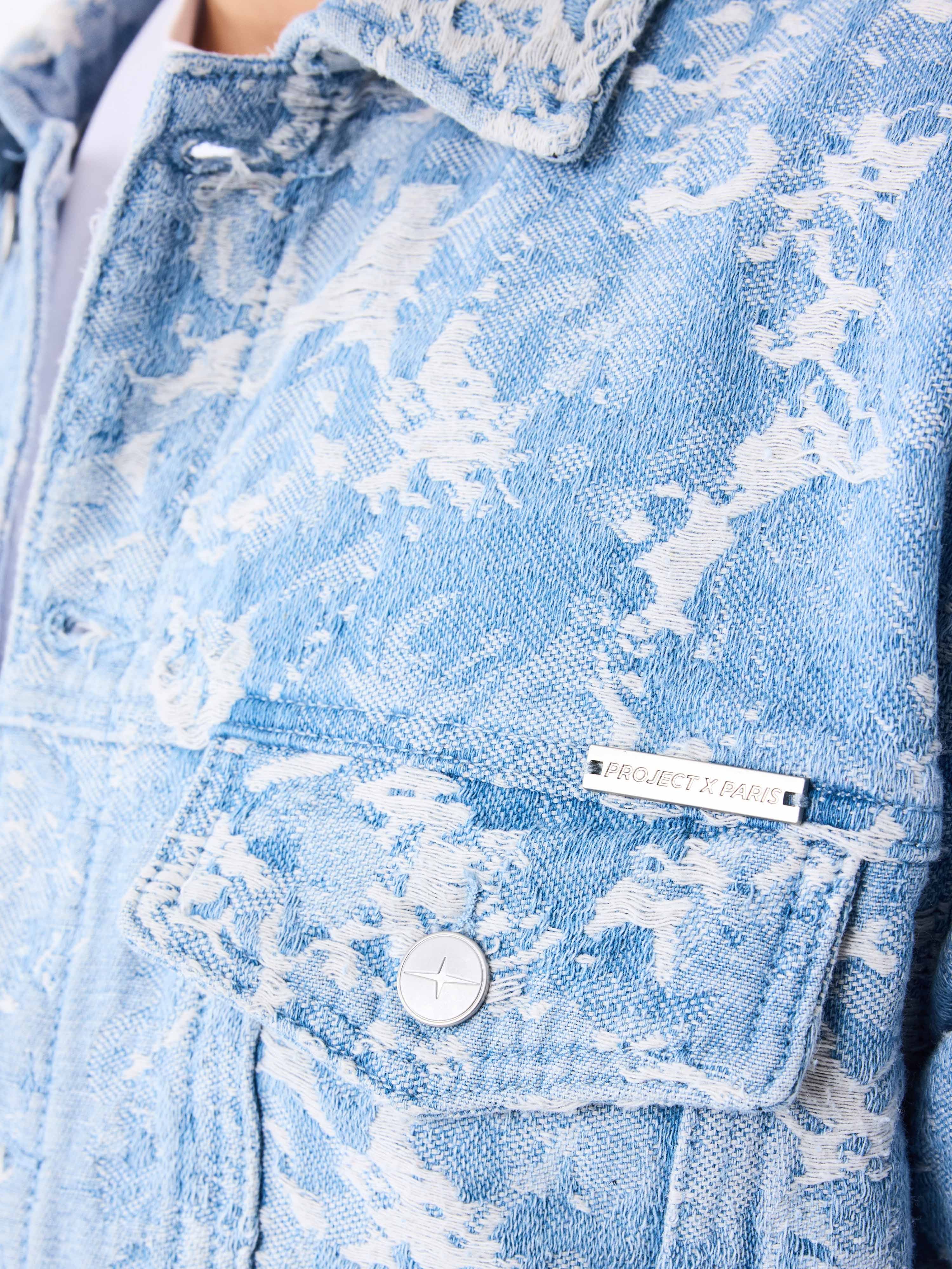 Veste en denim à motif abstrait - Image 5