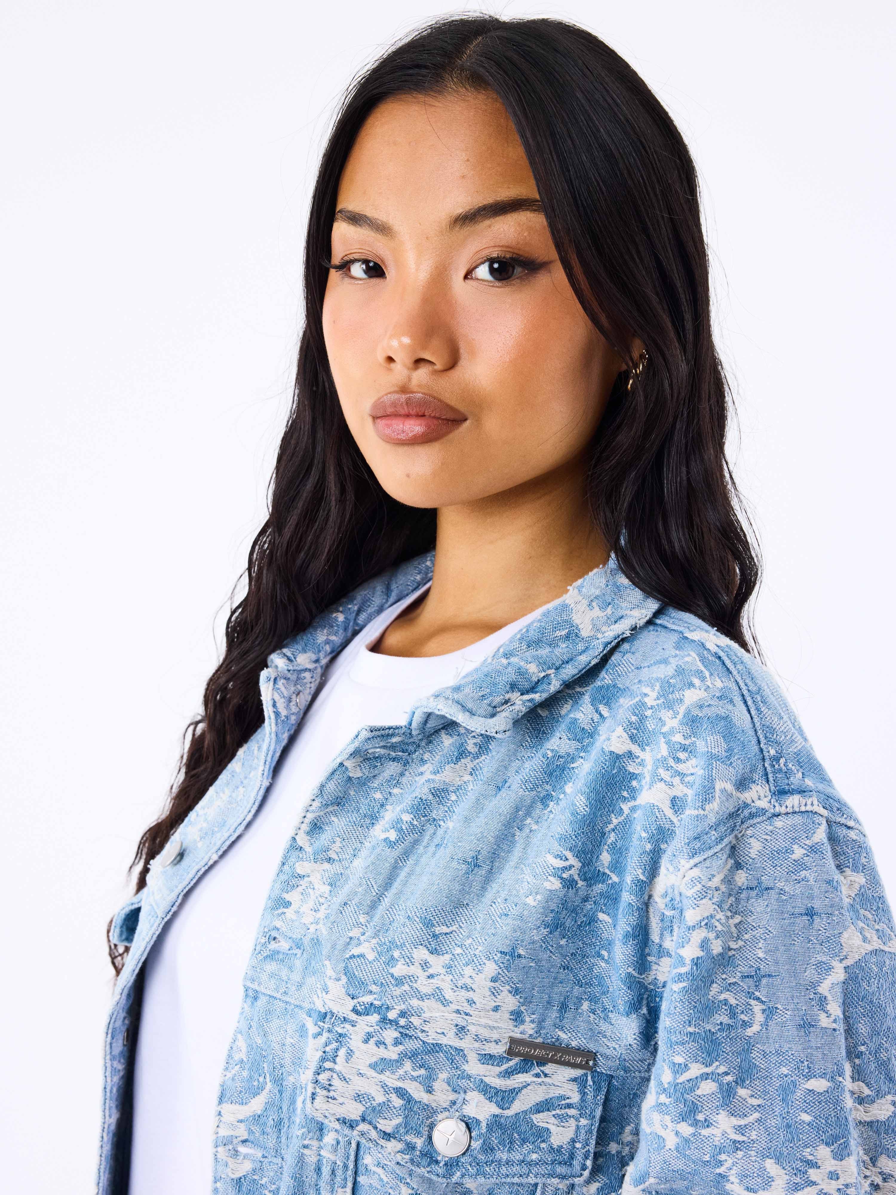 Veste en denim à motif abstrait - Image 6