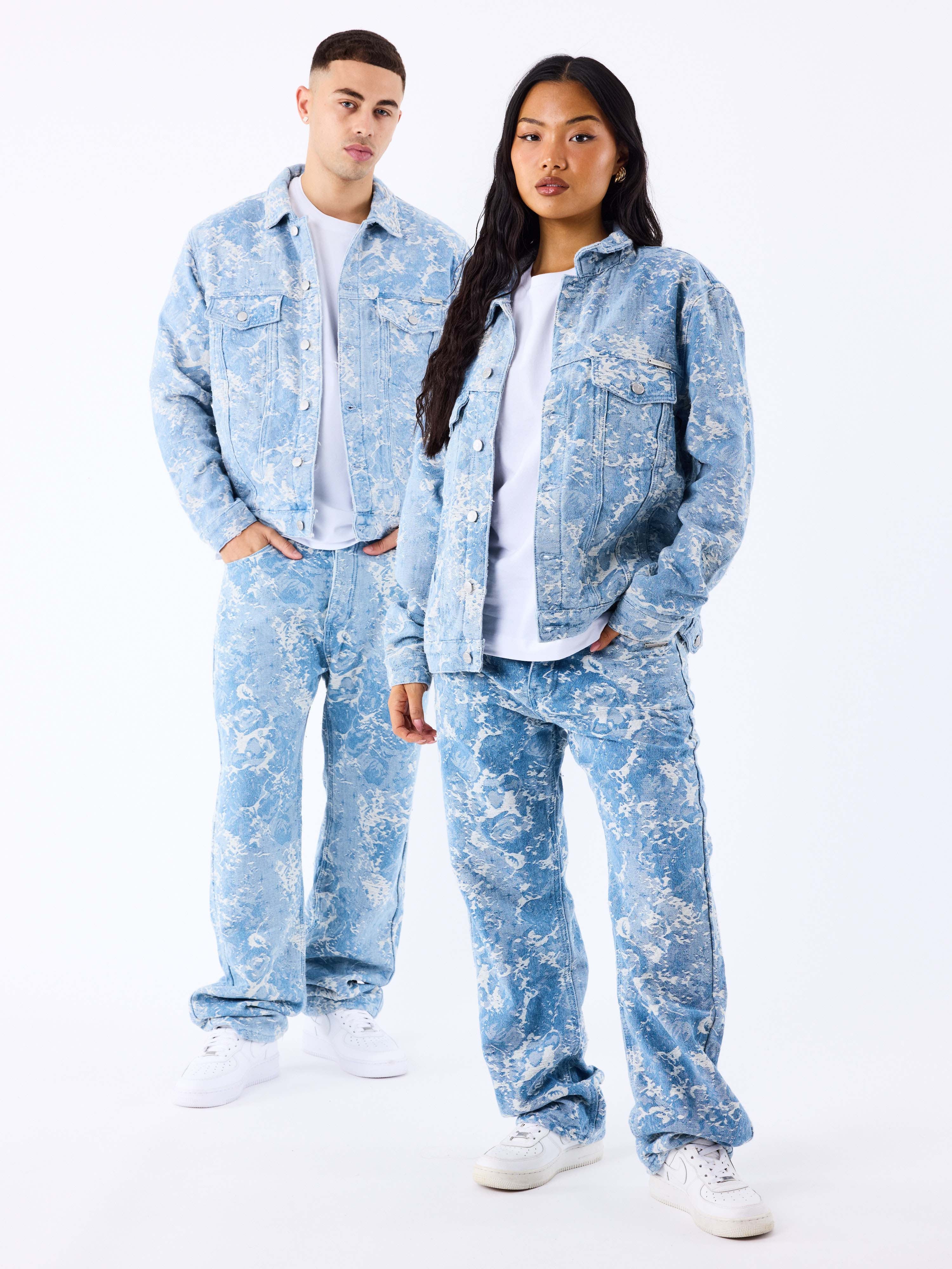 Veste en denim à motif abstrait - Image 7